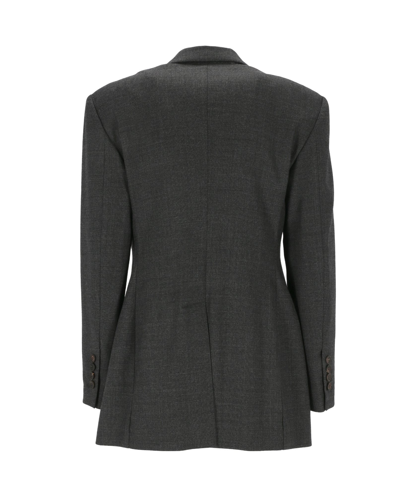 Brunello Cucinelli Button Detailed Long In Black