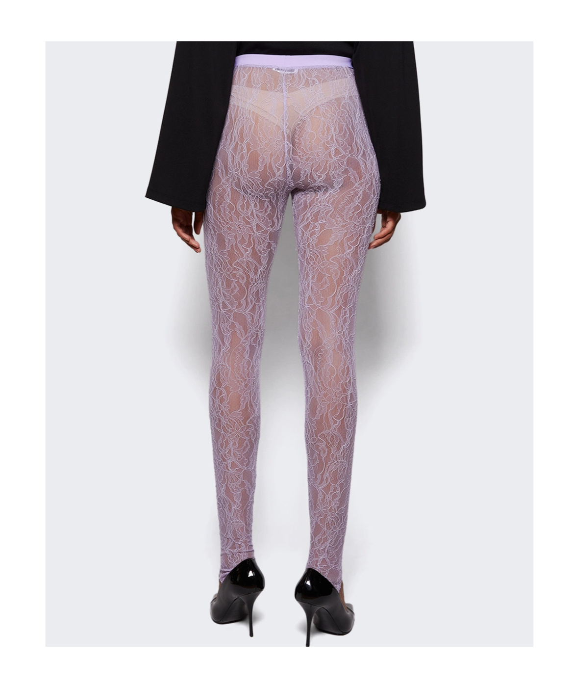 Wardrobe.nyc Elastic Waist Leggings In Purple