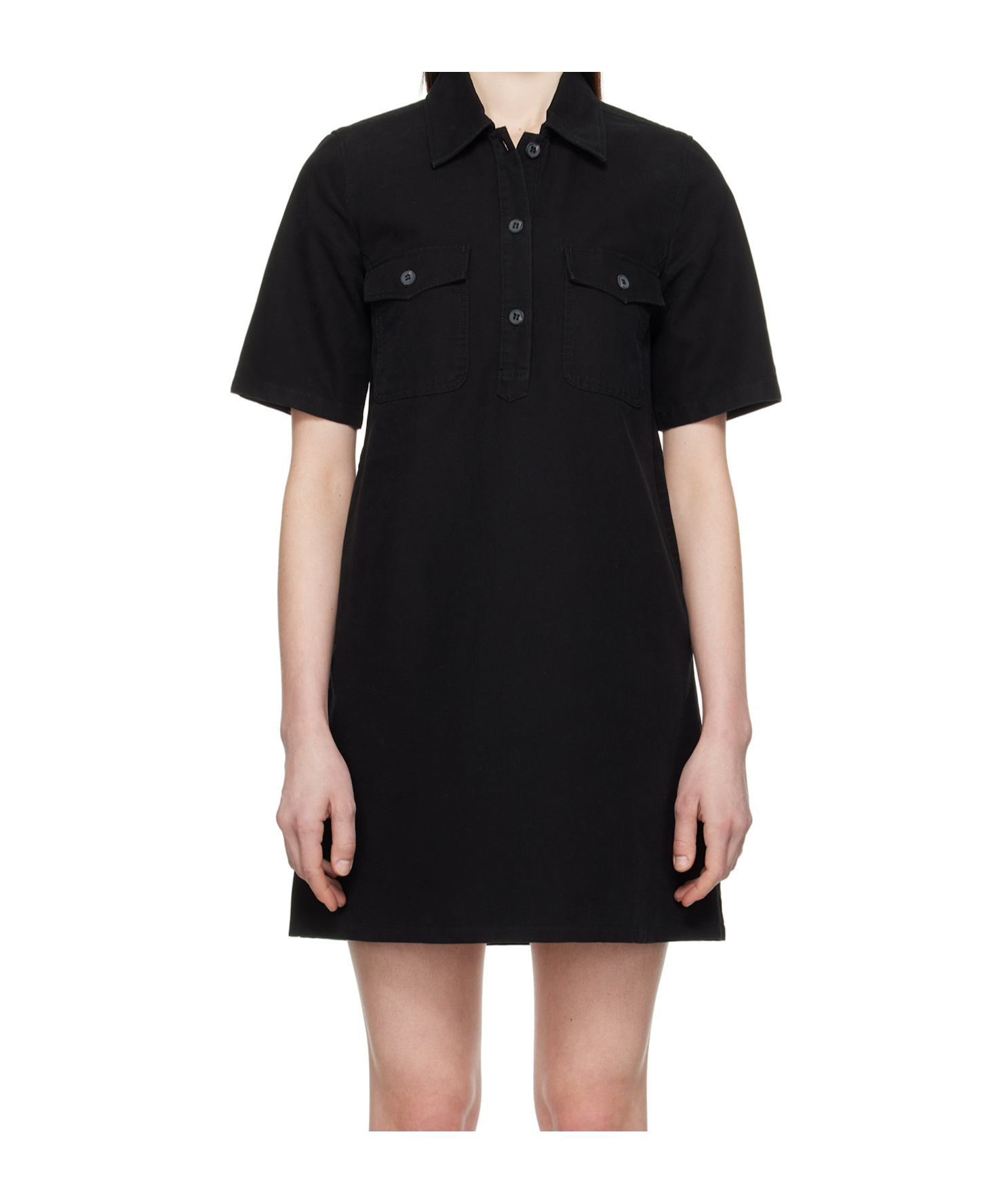 Apc Black Selia Minidress In Black