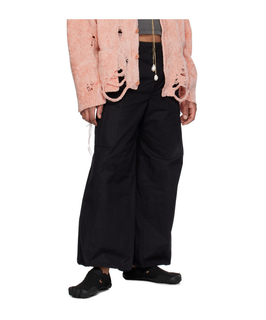 Doublet Belt-loop Overalls In Black
