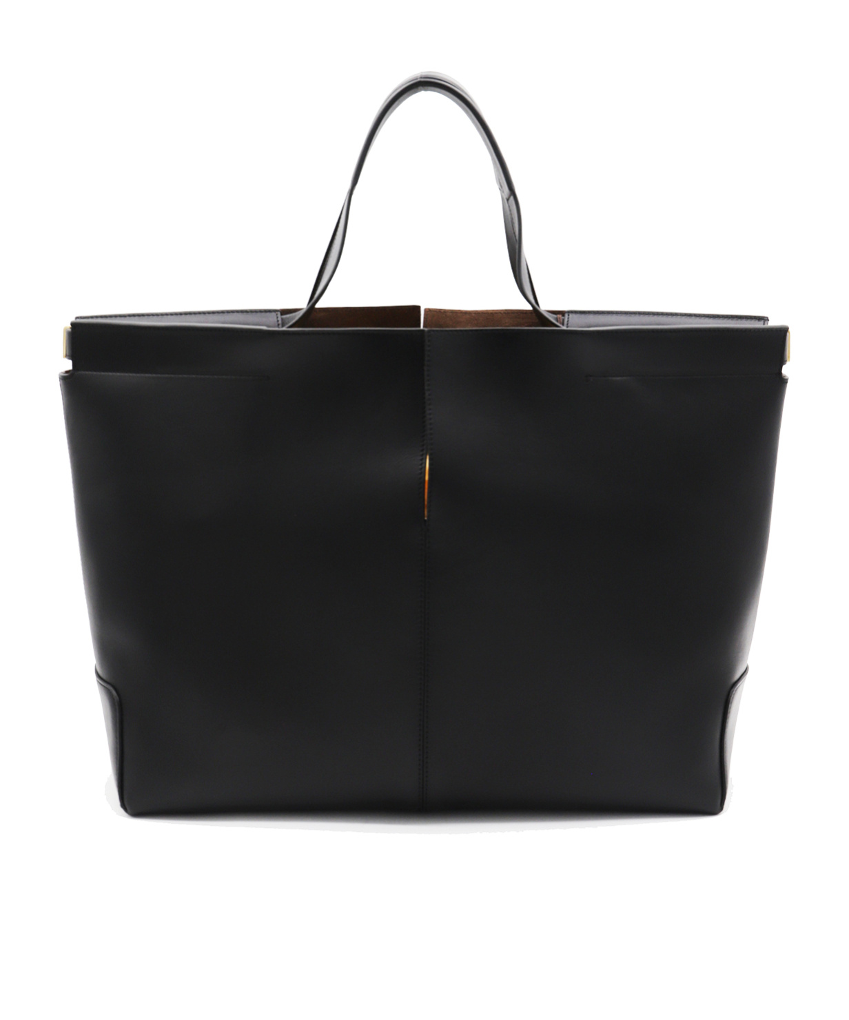 Tod's Medium Leather Tote Bag In Black