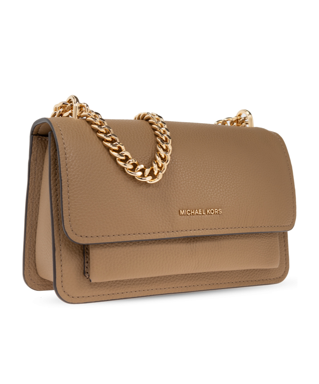 Shop Michael Kors Claire Shoulder Bag In Brown