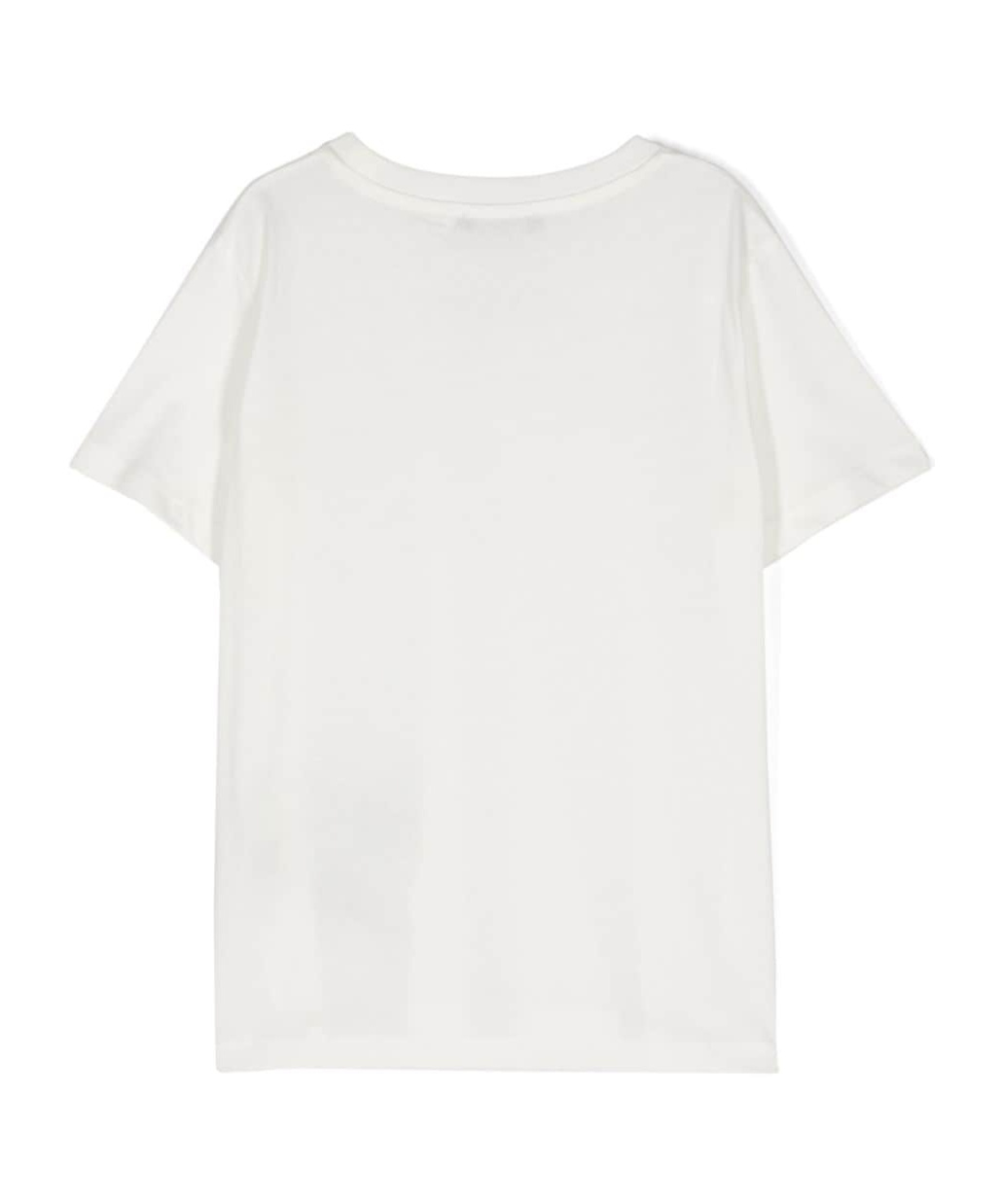 Balmain Logo-flocked Cotton T-shirt In White
