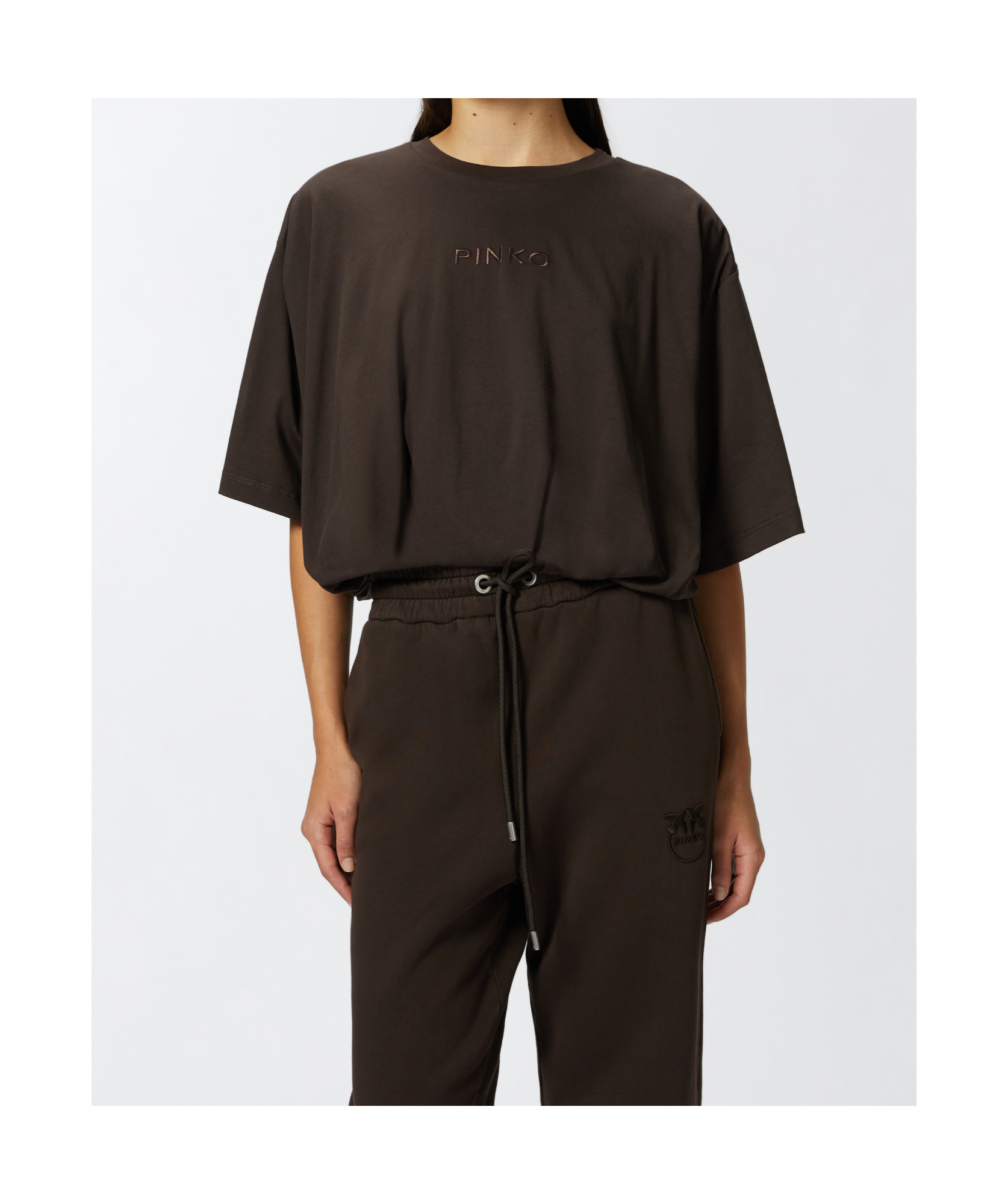 Pinko Cotton T-shirt In Black