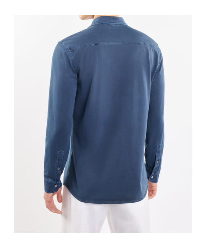 Fay Plain Jersey Regular Shirt In White
