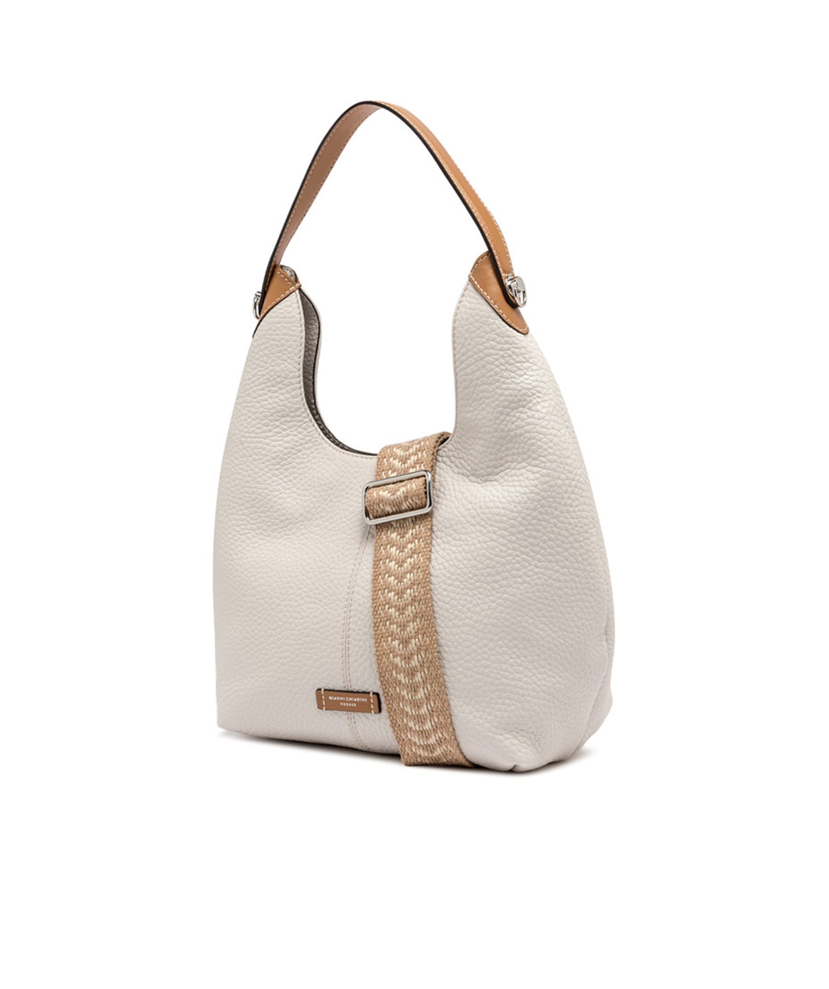 Gianni Chiarini Alessandra Shoulder Bag In Nude