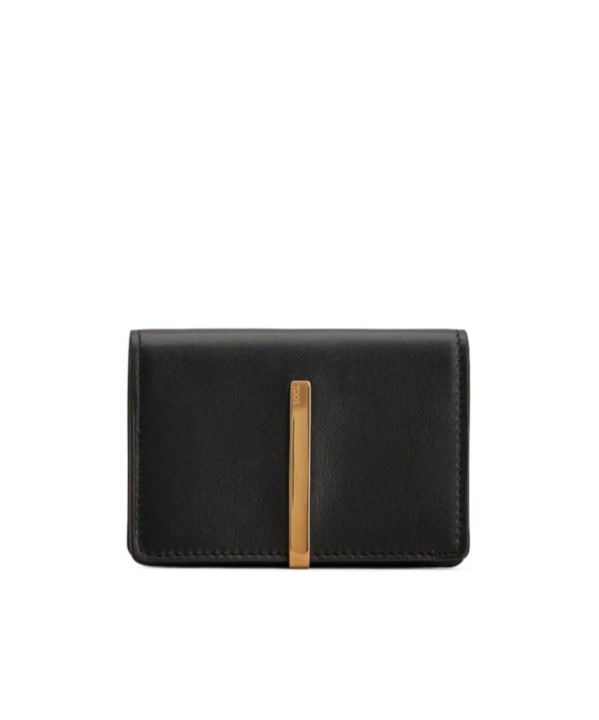 Tod's Snap Card Holder In Black