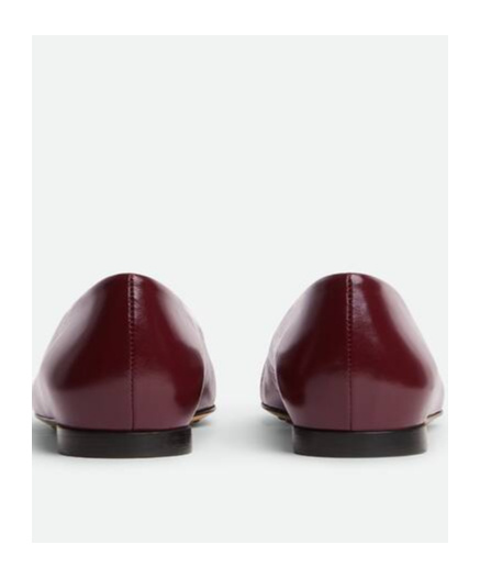 Bottega Veneta Burgundy Sofia Ballet Flats In Red