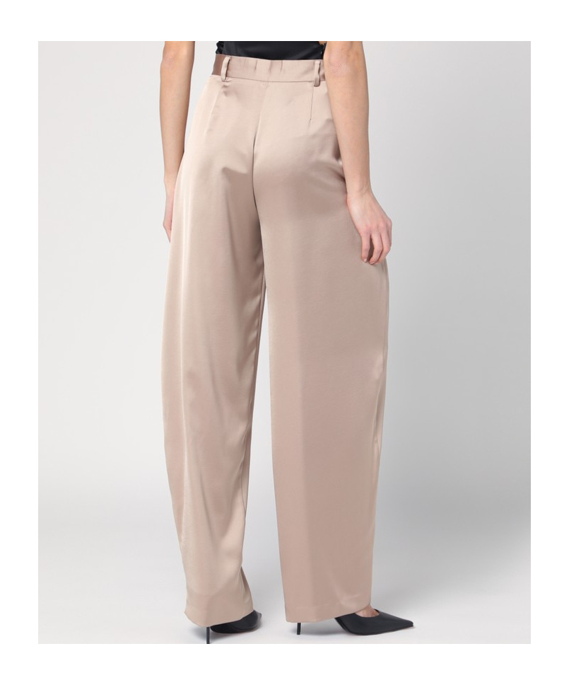 The Andamane Belt-loop Casual Pants In Nude