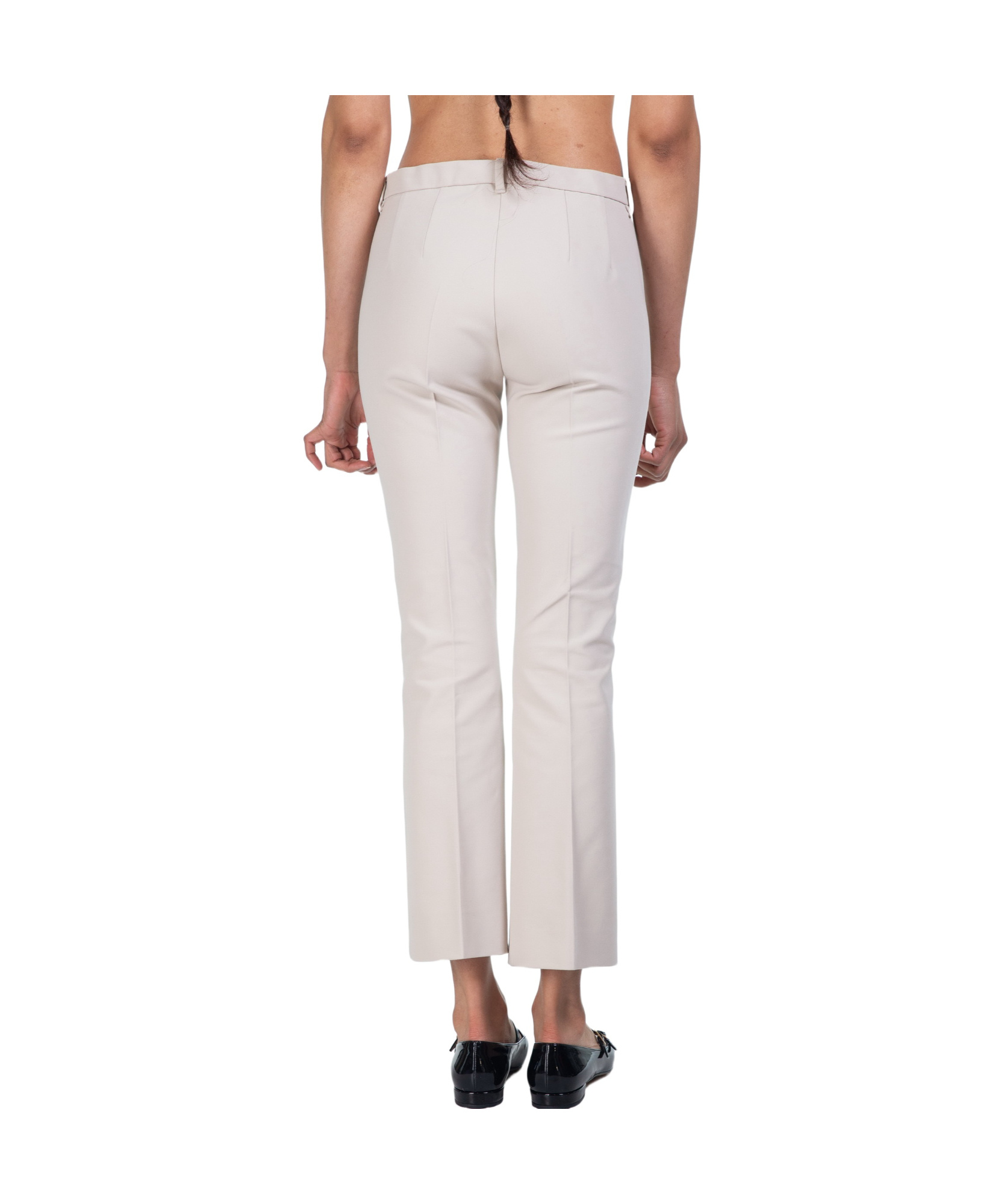 Shop Max Mara 's High Waist Straight Leg Pants In White