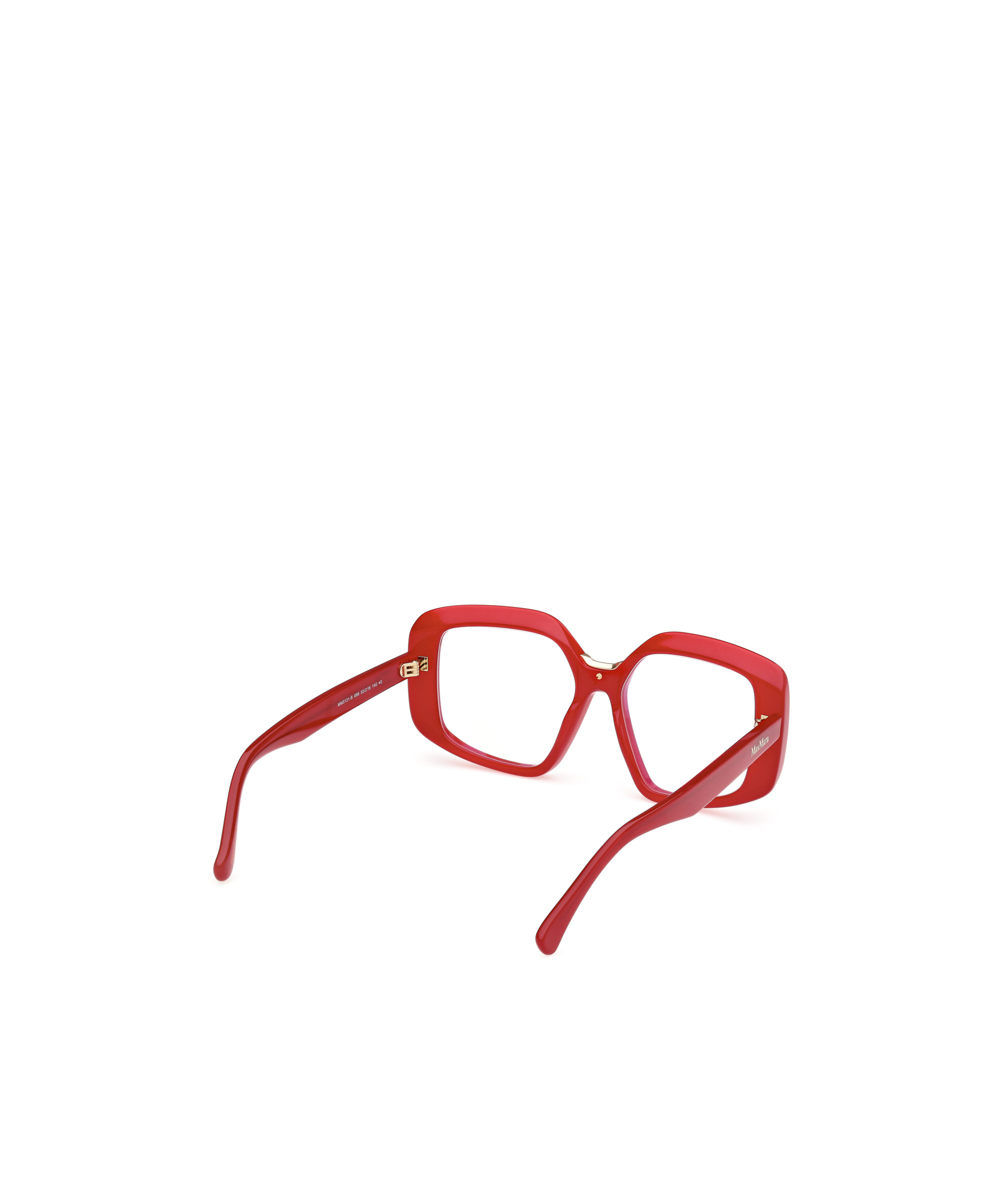 Max Mara Logo Flat Mirror In Red