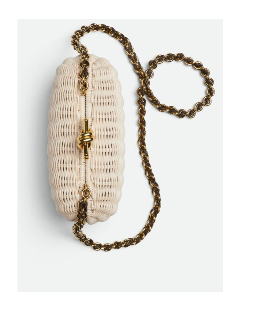 Bottega Veneta Knot Chain In Natural/fondant