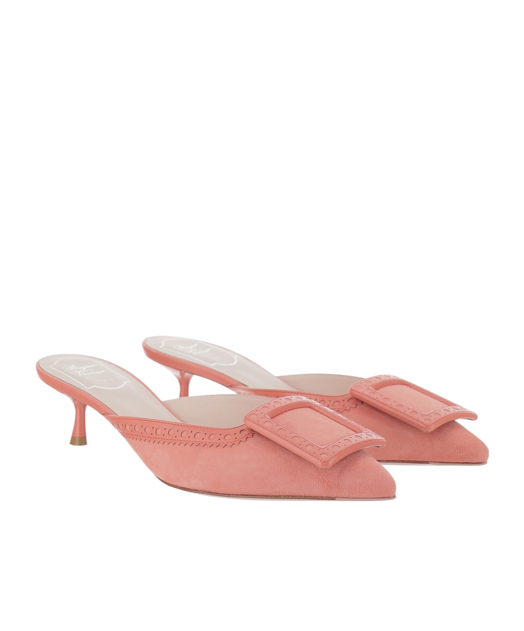 Roger Vivier Viv' In The City Slack-heeled Sandals In Pink