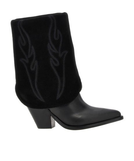 Sonora Rancho Reverse Ankle Boot In Black