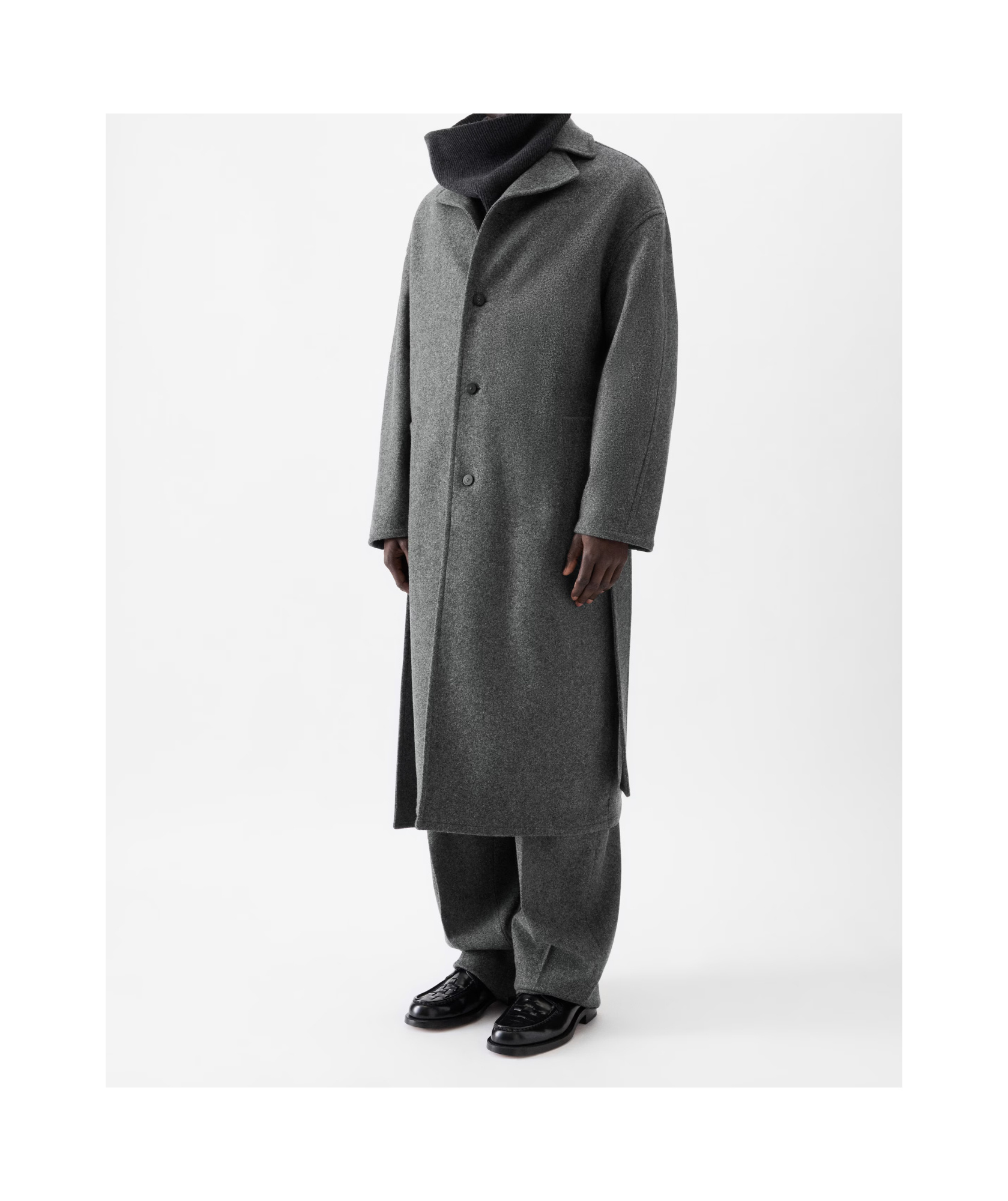 Jacquemus Le Manteau Citta Belted Wool-blend Trench Coat In Gray