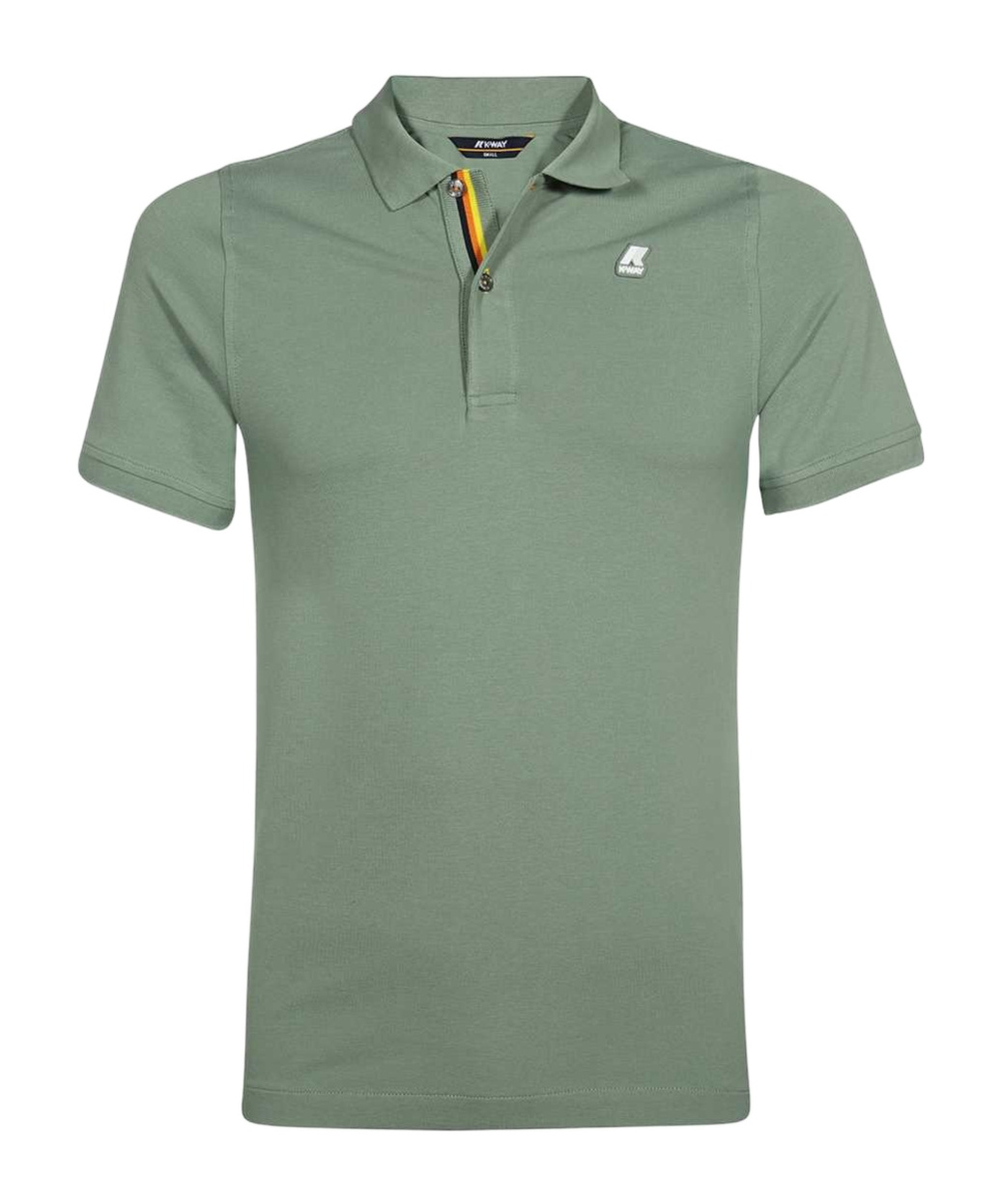 K-way Short-sleeved Polo Shirt In Green