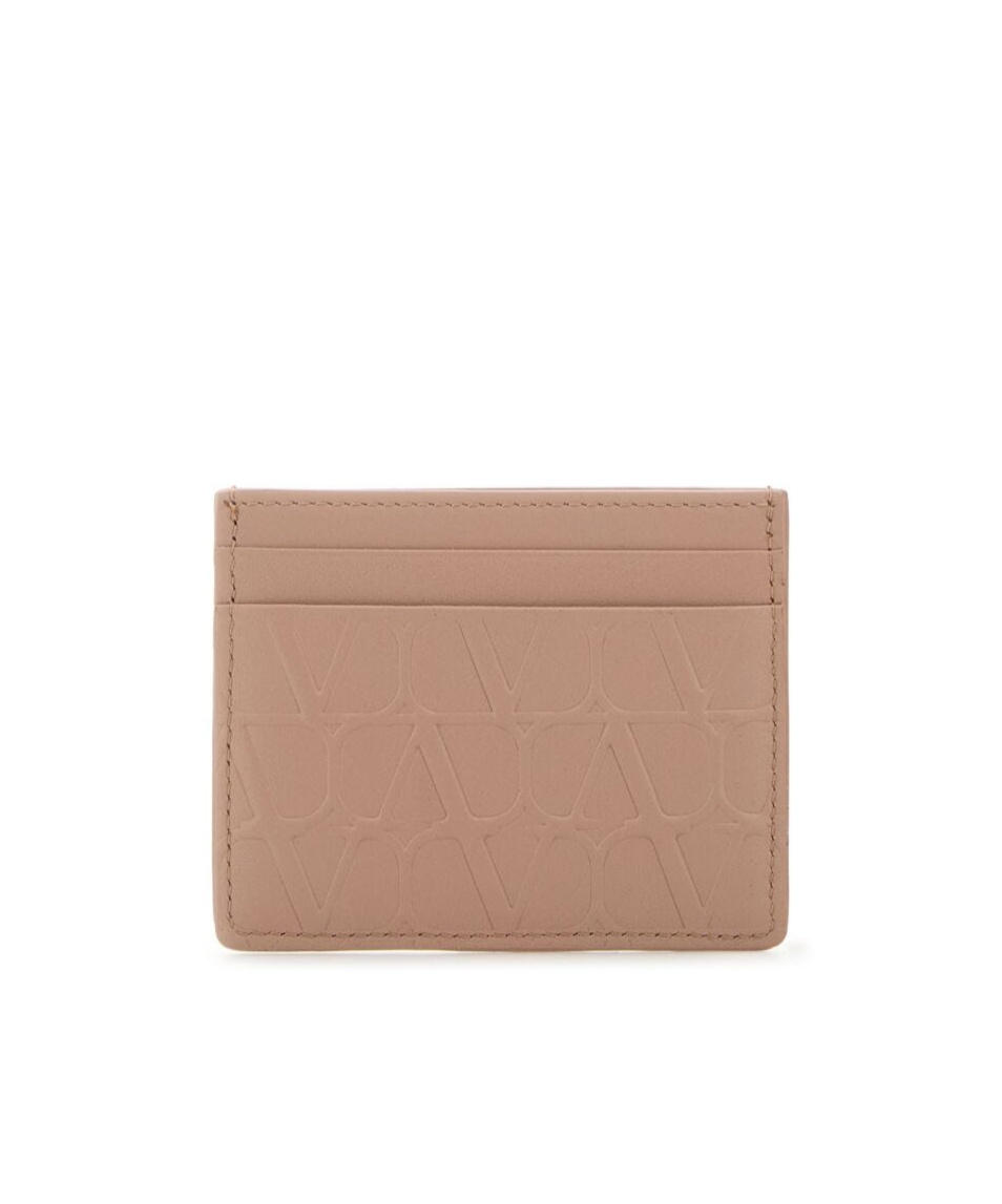 Valentino Vlogo Signature Cardholder In Pink