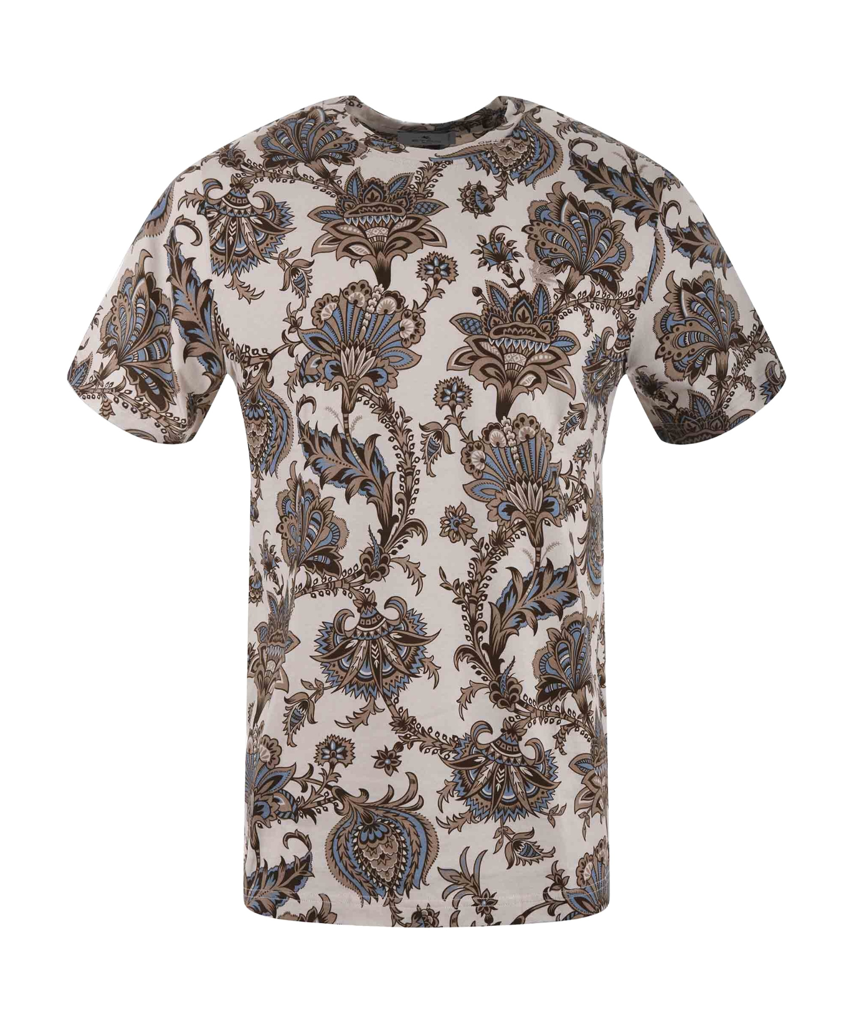 Etro Floral Printed Crewneck T-shirt In Multi