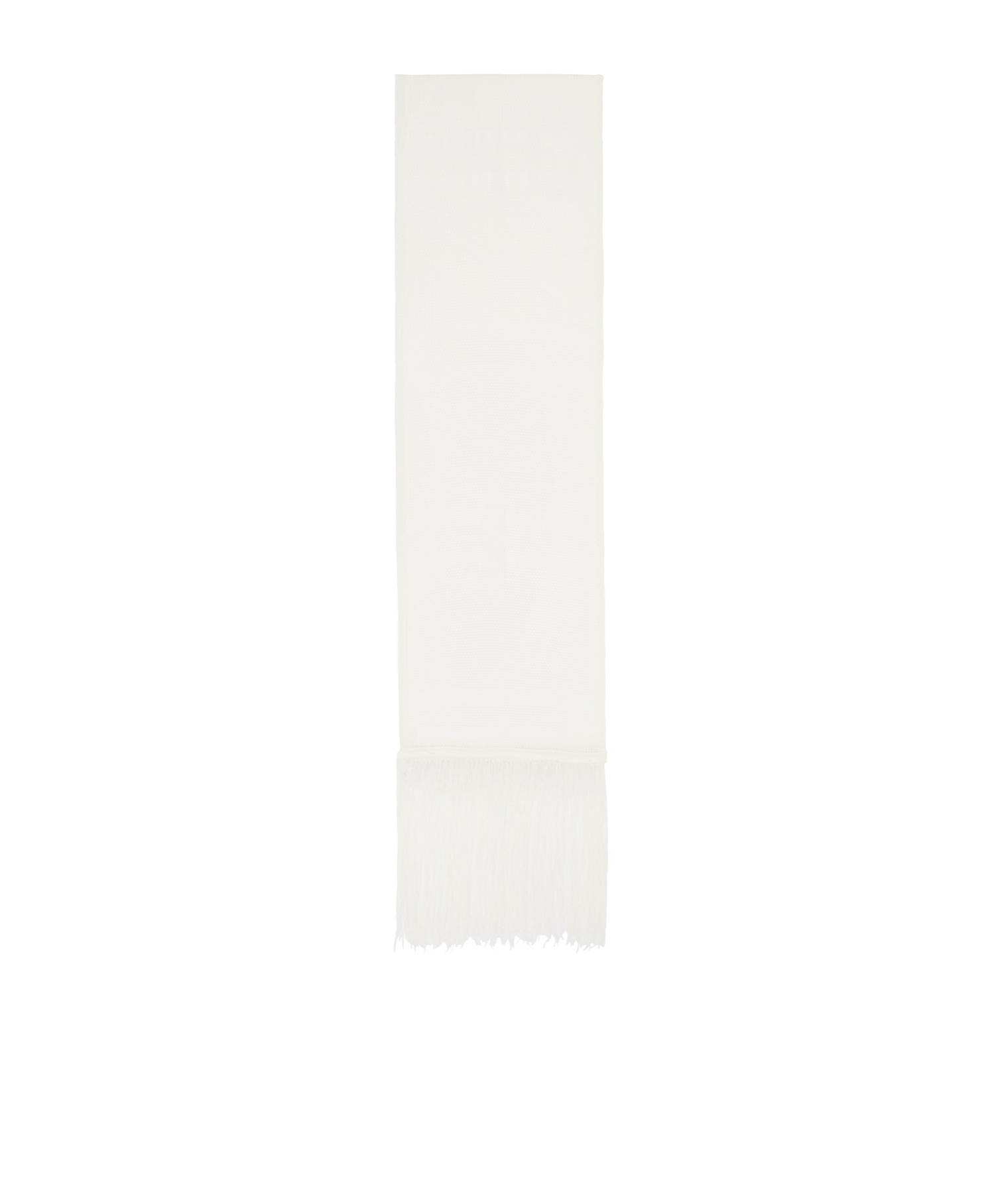 Our Legacy Open-knit Fringed Scarf In White