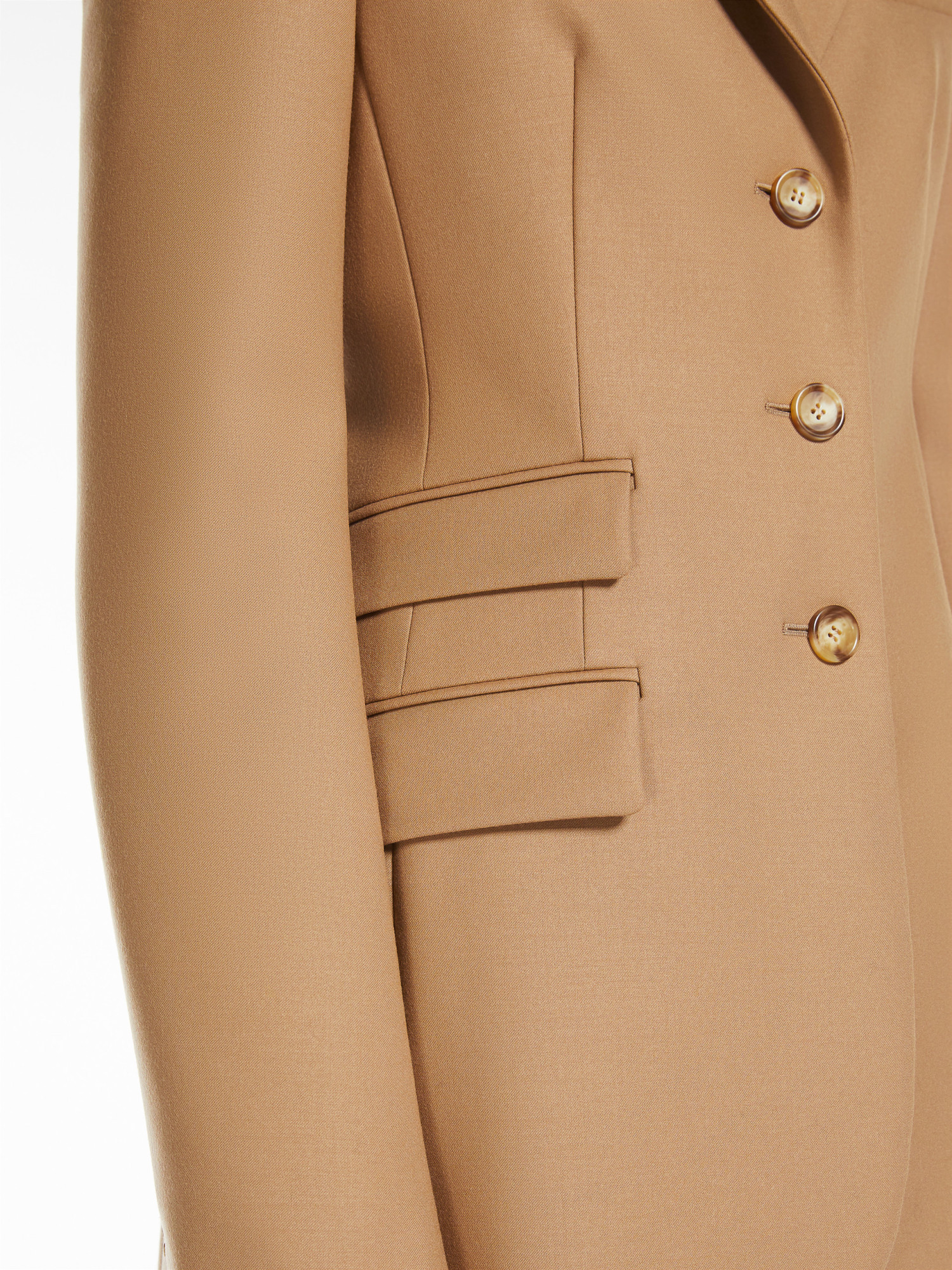 Sportmax Wool Blend Tailored Fit Jacket In Brown