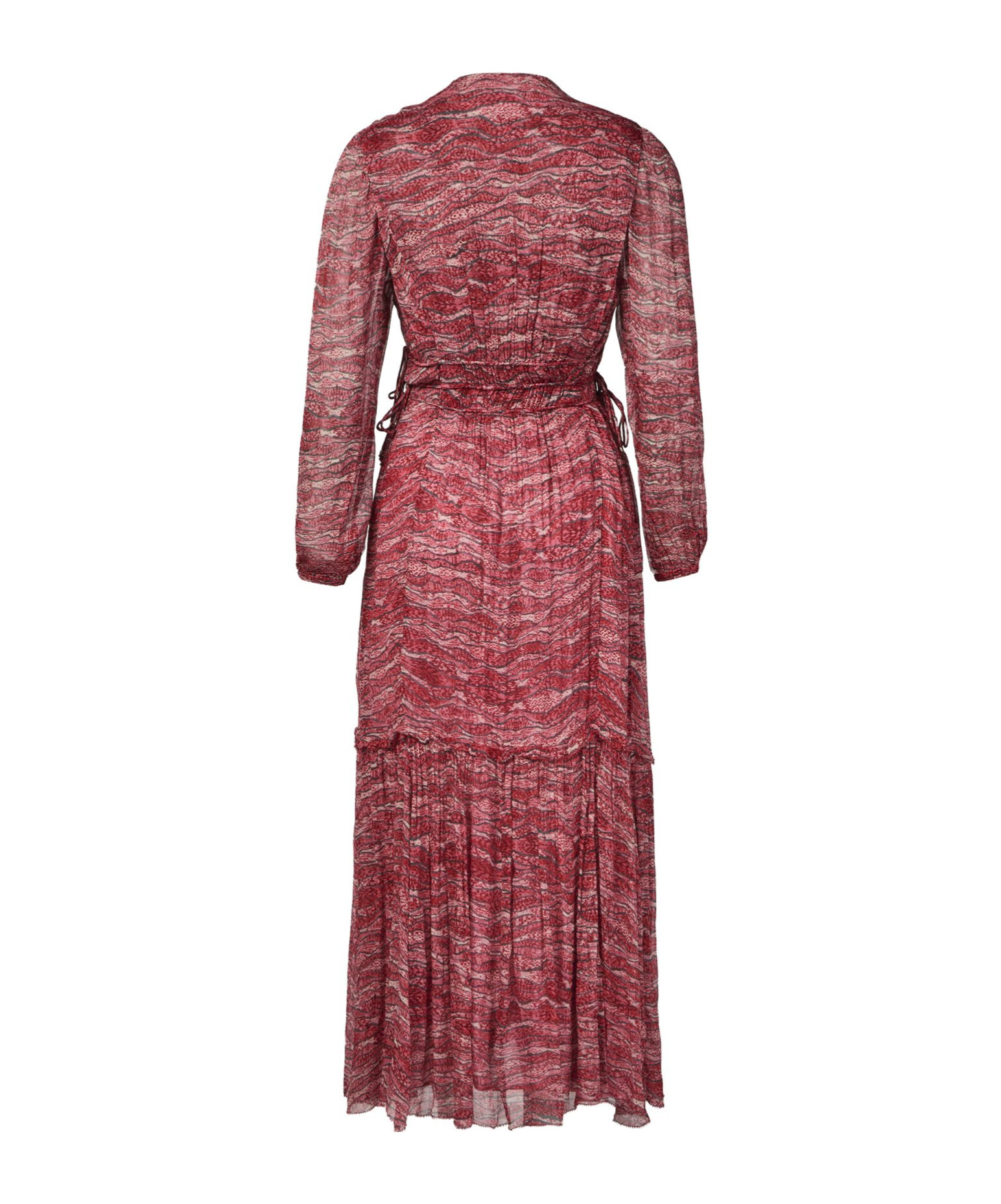Shop Isabel Marant Étoile Long Sleeve Dress In Red