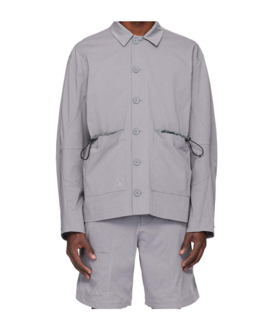 Roa Gray Button Shirt In Gray