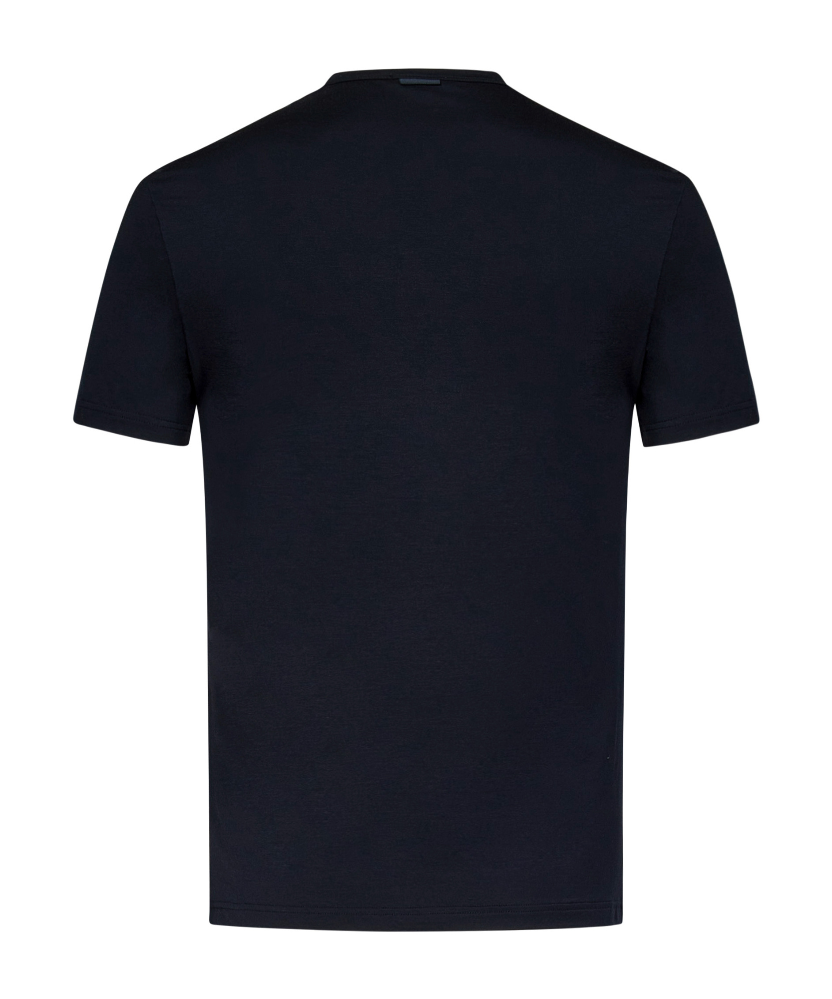 Zegna T-shirt In Cotone Blu Scuro Uomo