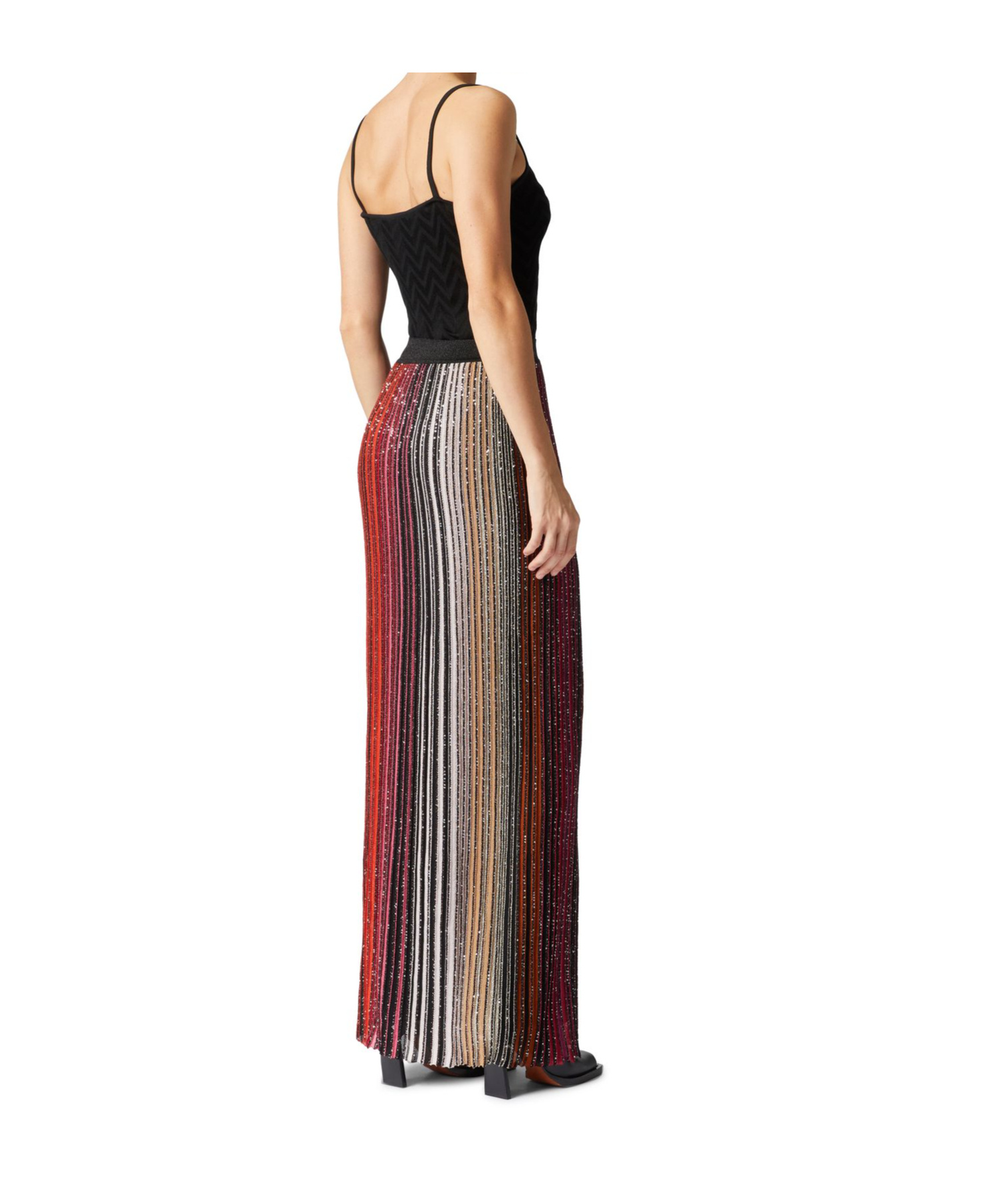 Missoni Sequin-embellished Striped Maxi Skirt In Multicolor