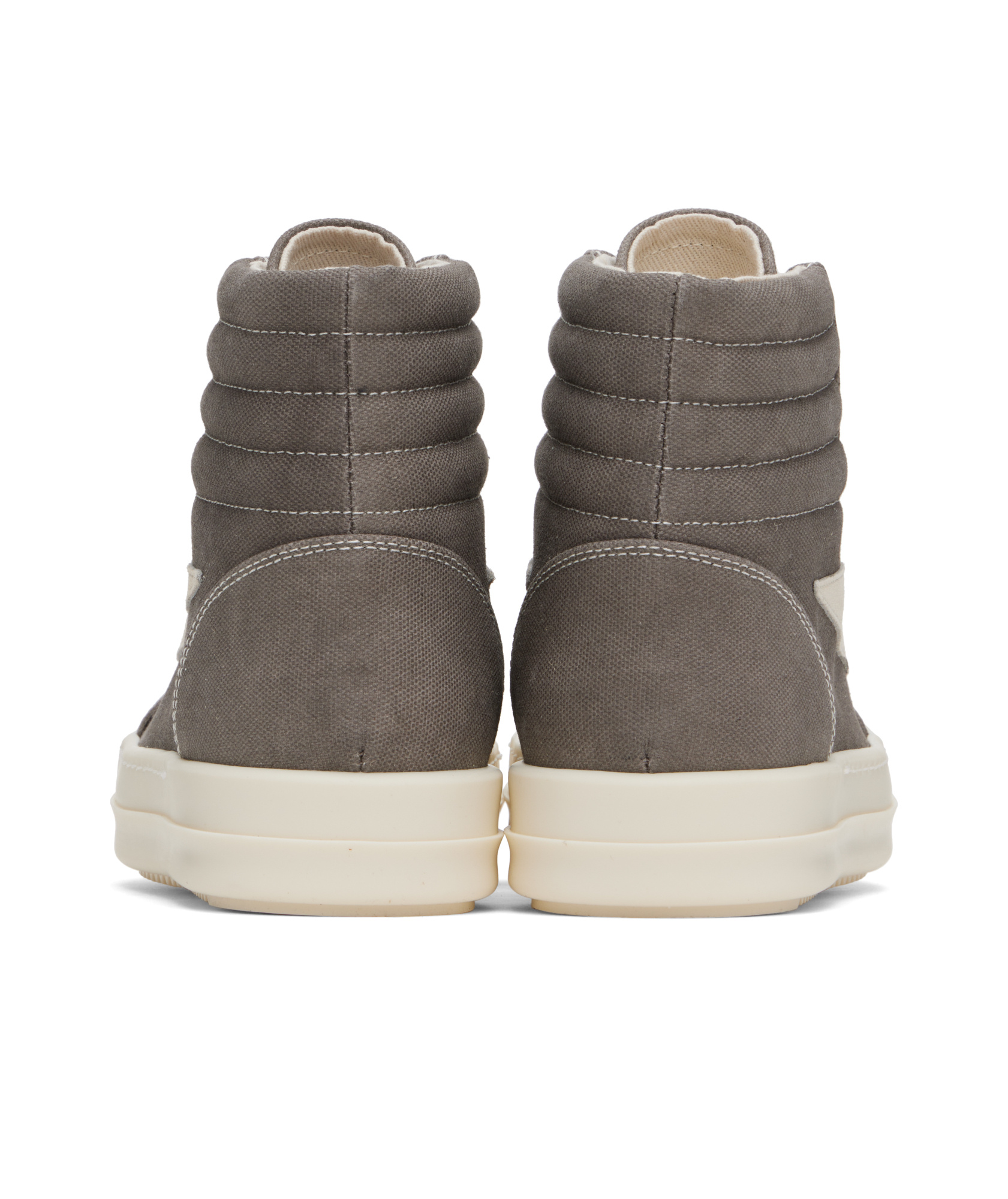 Rick Owens Drkshdw Vintage Lace-up High-top Sneakers In White