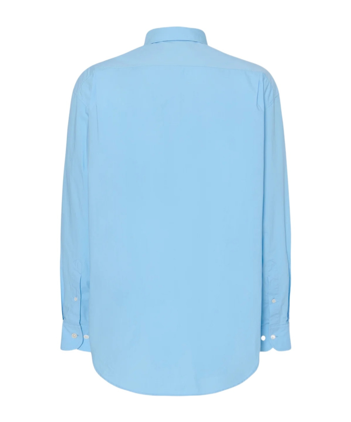 The Row Miller Cotton Shirt In Blue