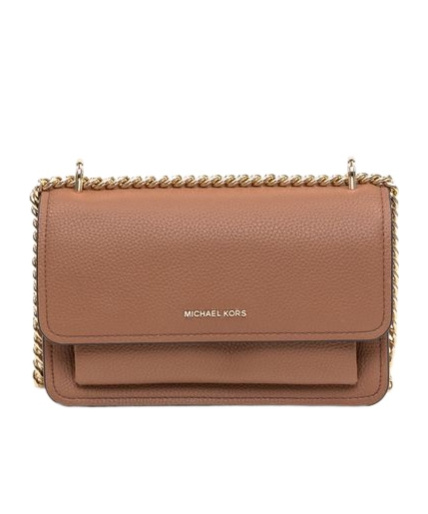 Michael Michael Kors Brown Crossbody Bag With Logo Lettering On The Front In Leather Woman In Brown