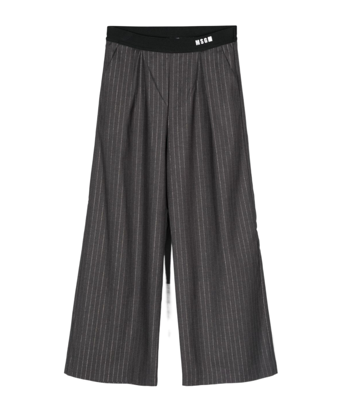 MSGM LUREX PINSTRIPED TROUSERS