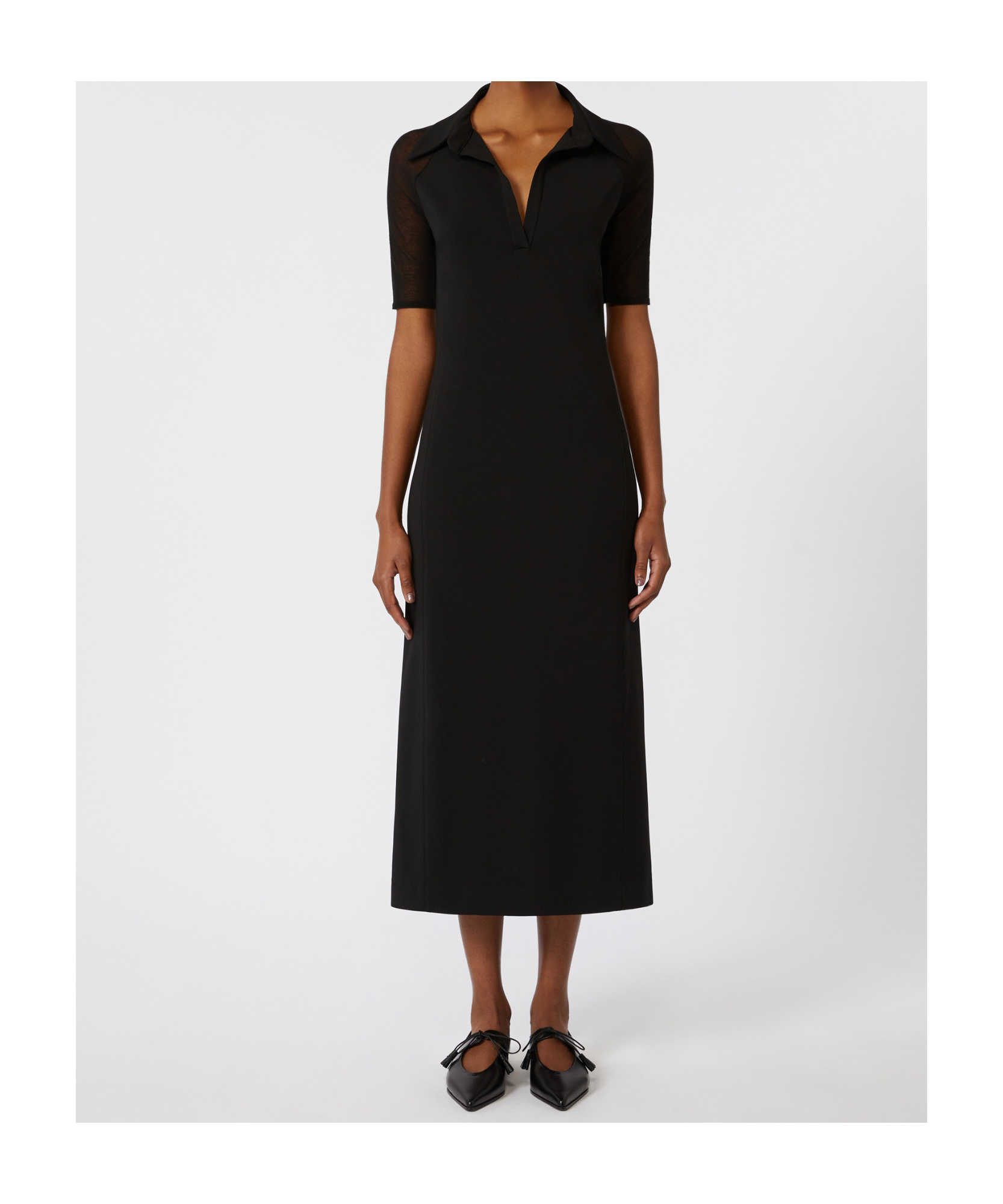 Max Mara Viscose Jersey Dress In Black