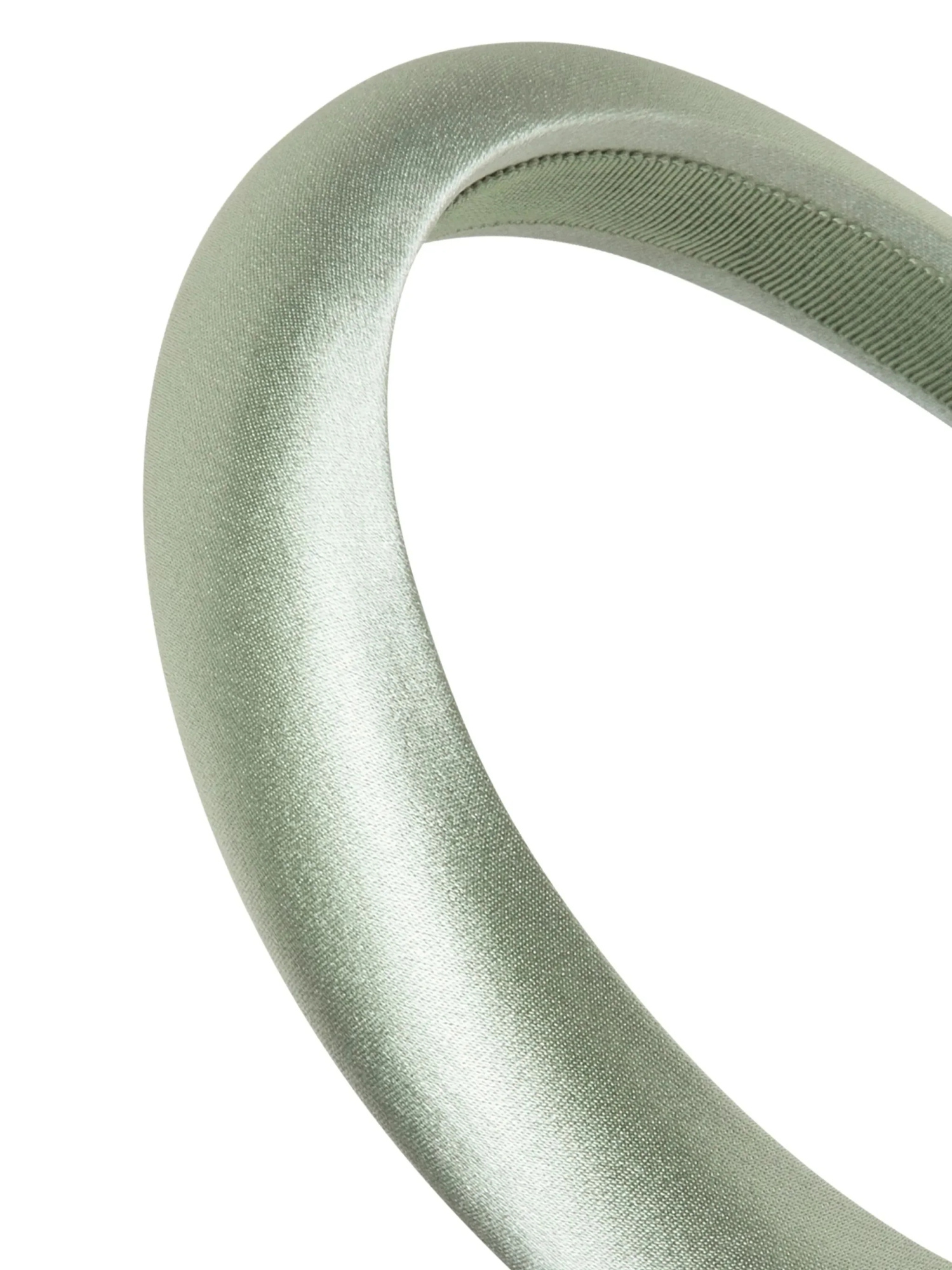 Jennifer Behr Tori Silk Satin Headband In Green