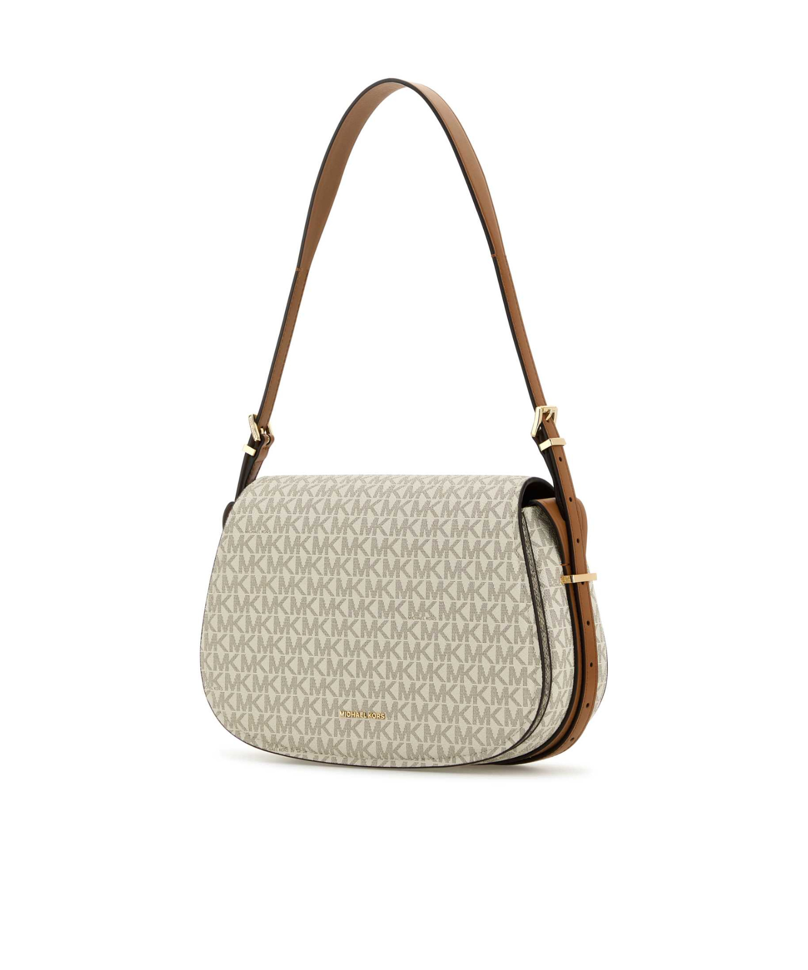Shop Michael Michael Kors Lydia Shoulder Bag In Nude