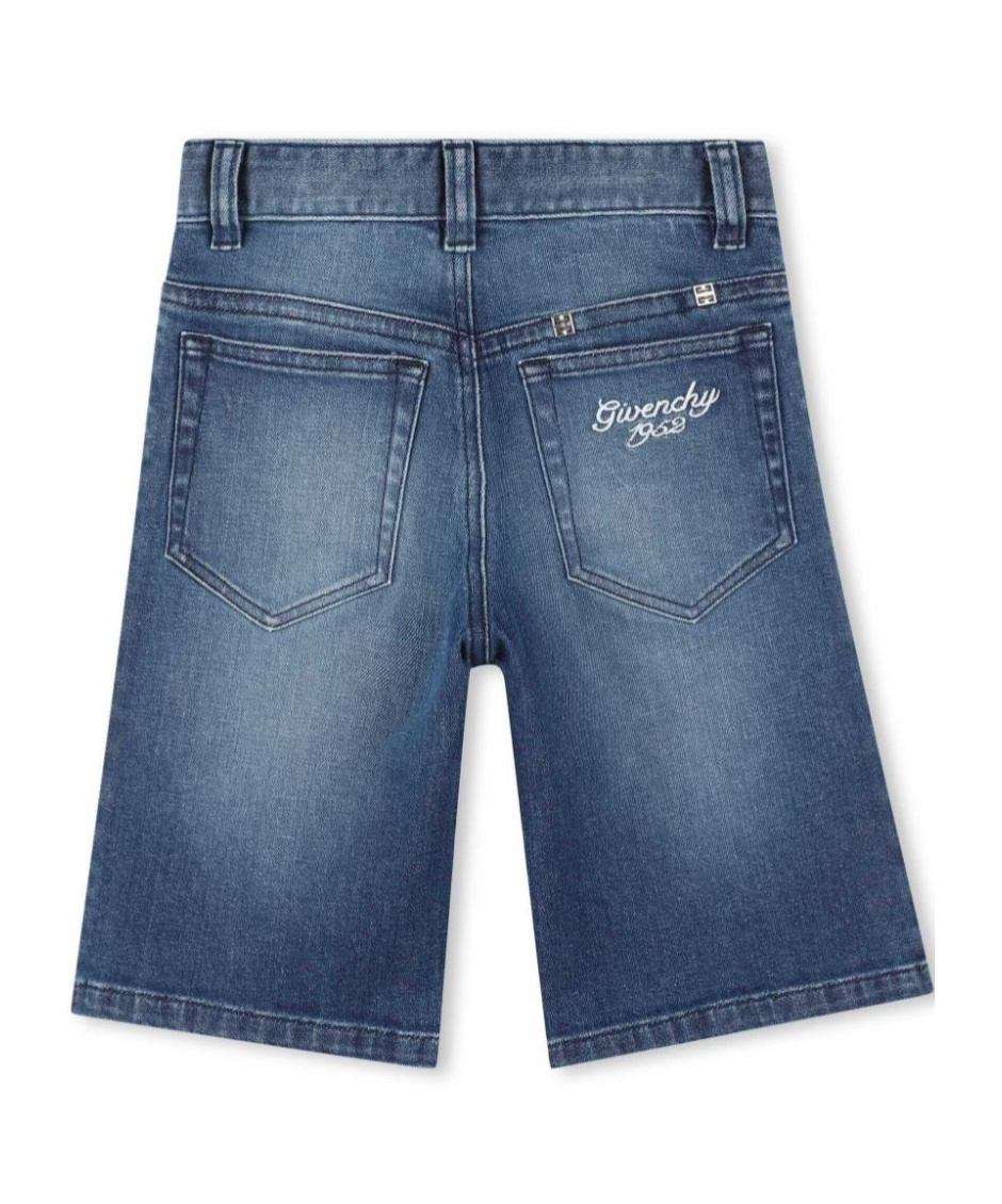 GIVENCHY BELT-LOOP DENIM SHORTS