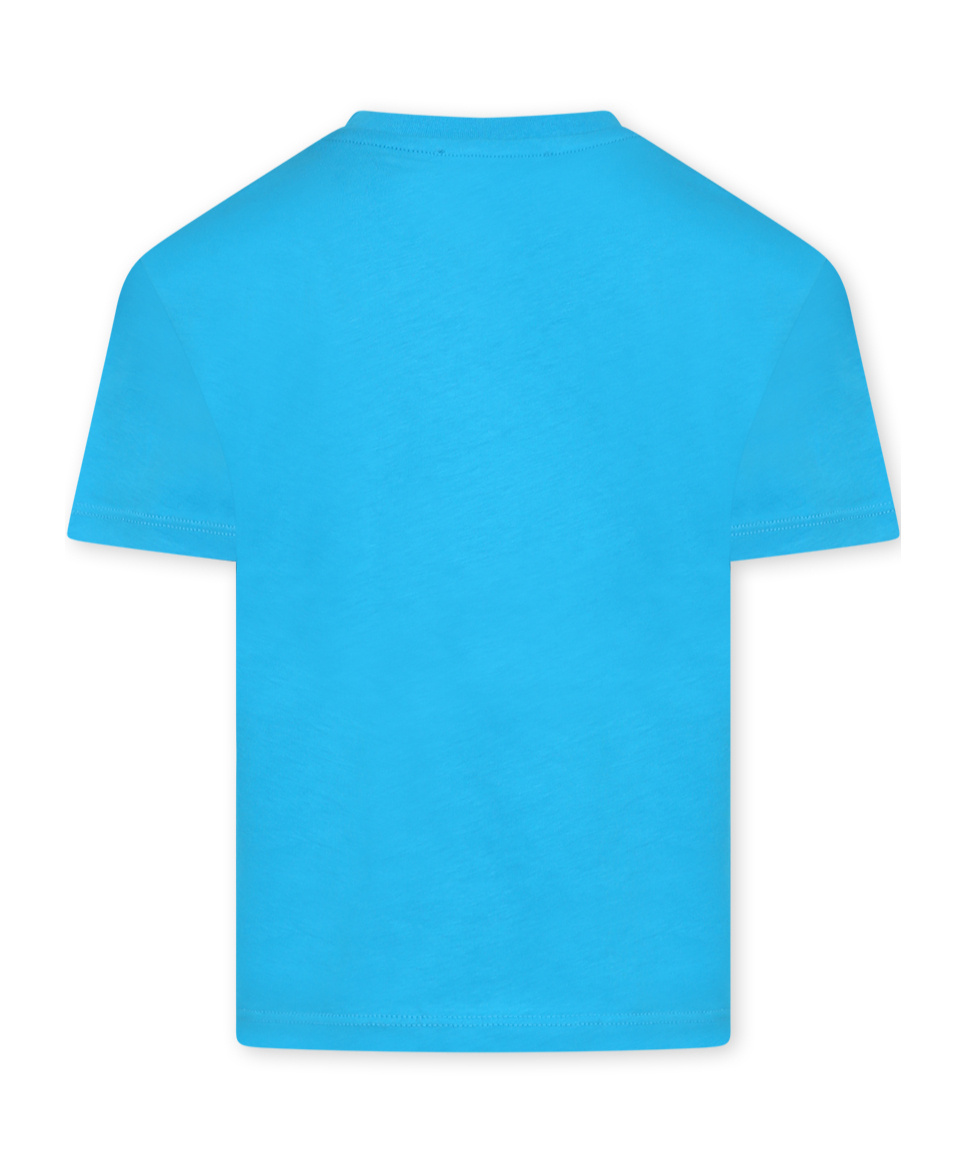 Msgm Short-sleeved T-shirt In Blue
