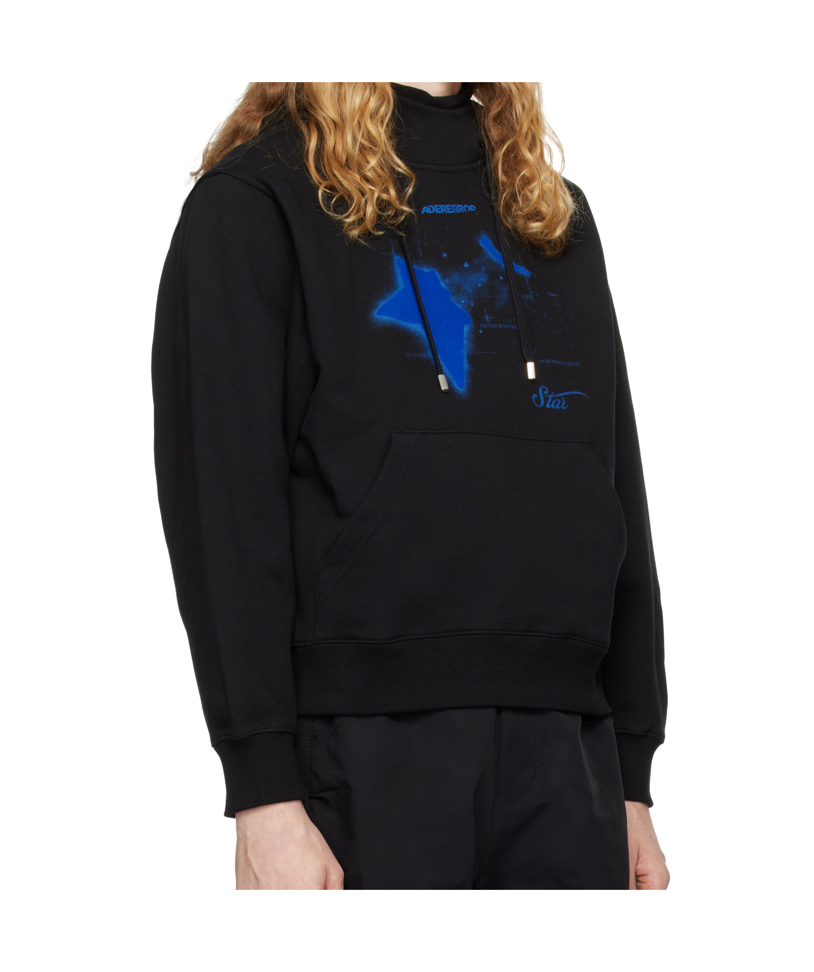 Ader Error Hooded Sweater In Black