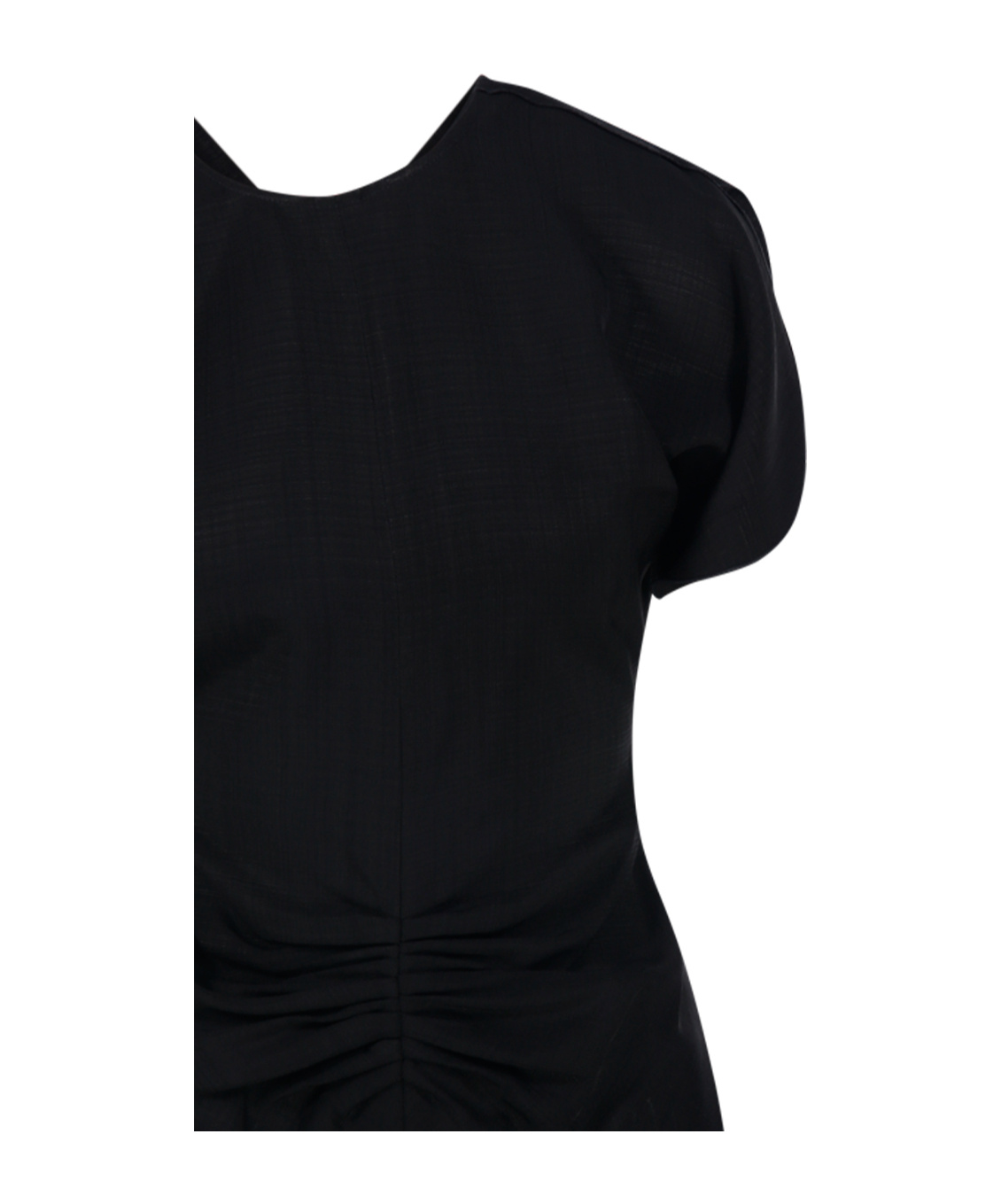VICTORIA BECKHAM GATHERED-DETAIL MINI DRESS