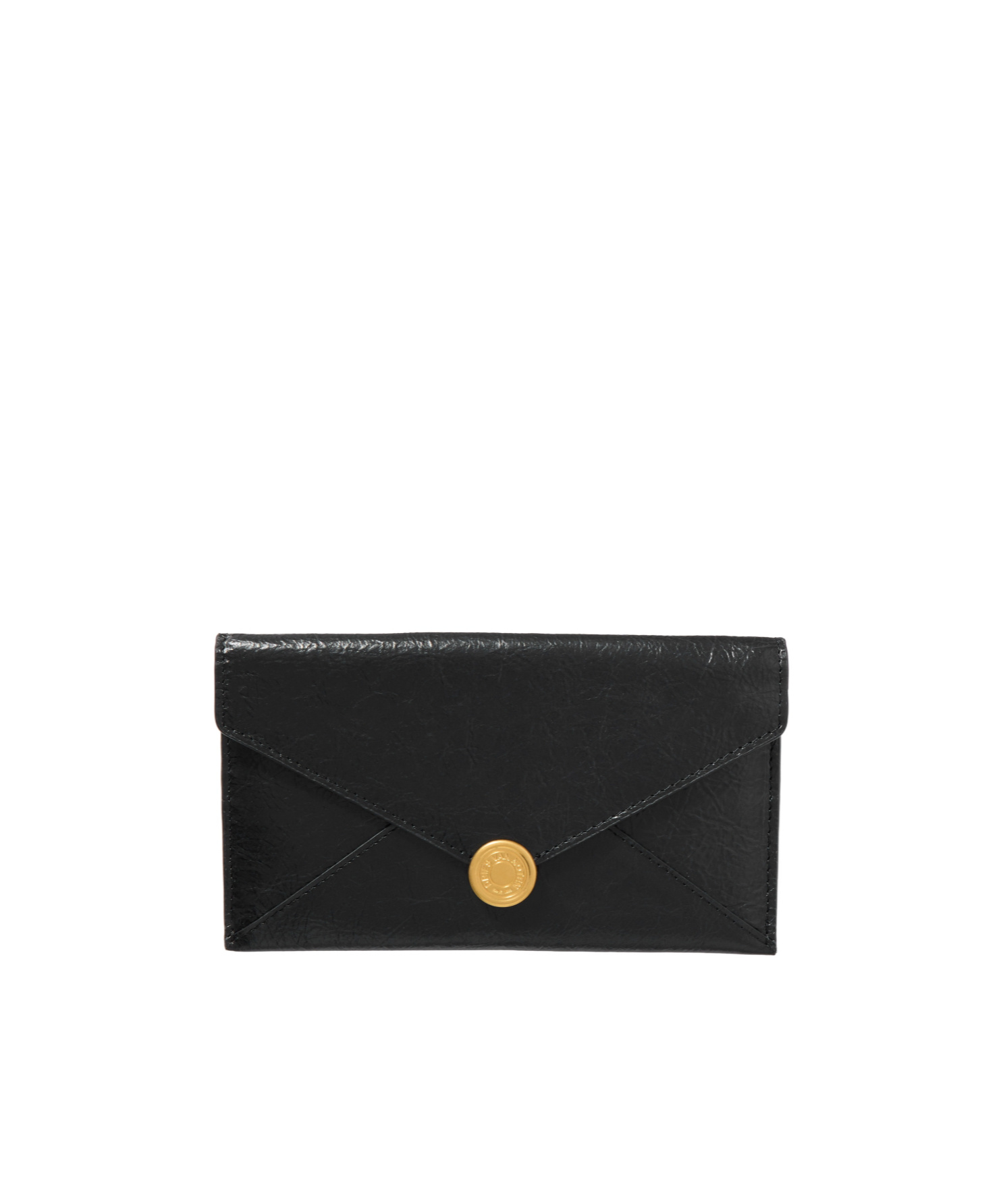 Dries Van Noten Leather Envelope Wallet In Black