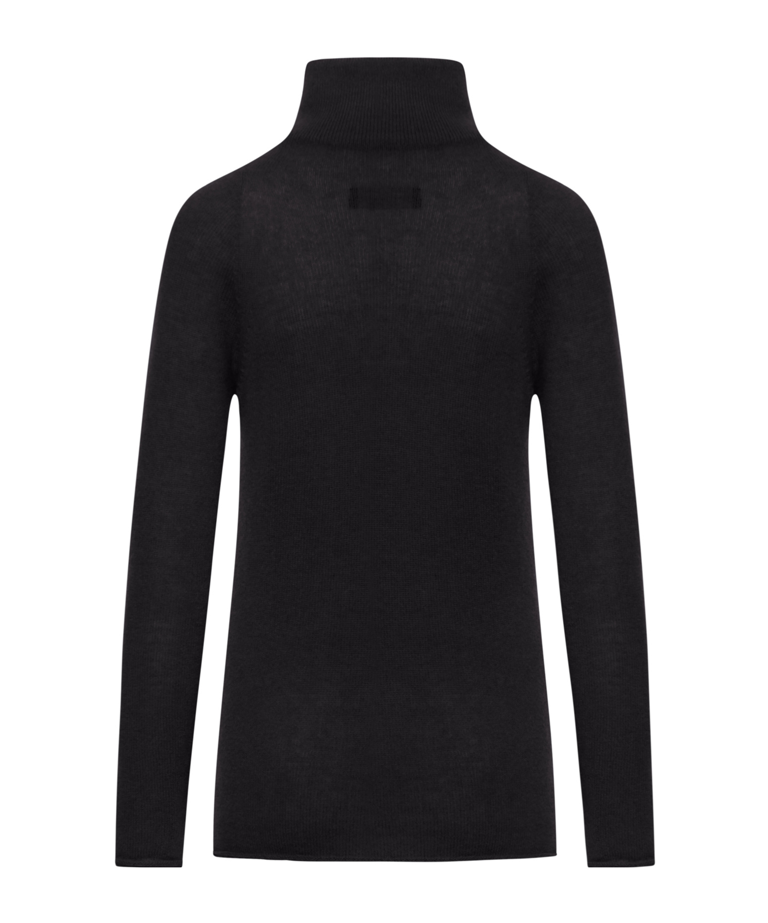 Roberto Collina Ribbed Turtleneck Cashmere Sweater In Black