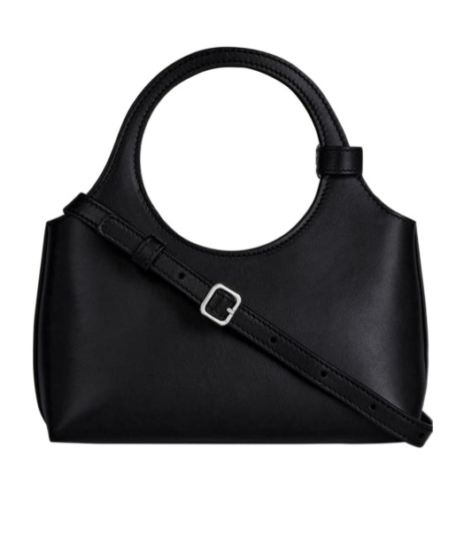 Courrèges Day Mini Bag Buckle Detail In Black