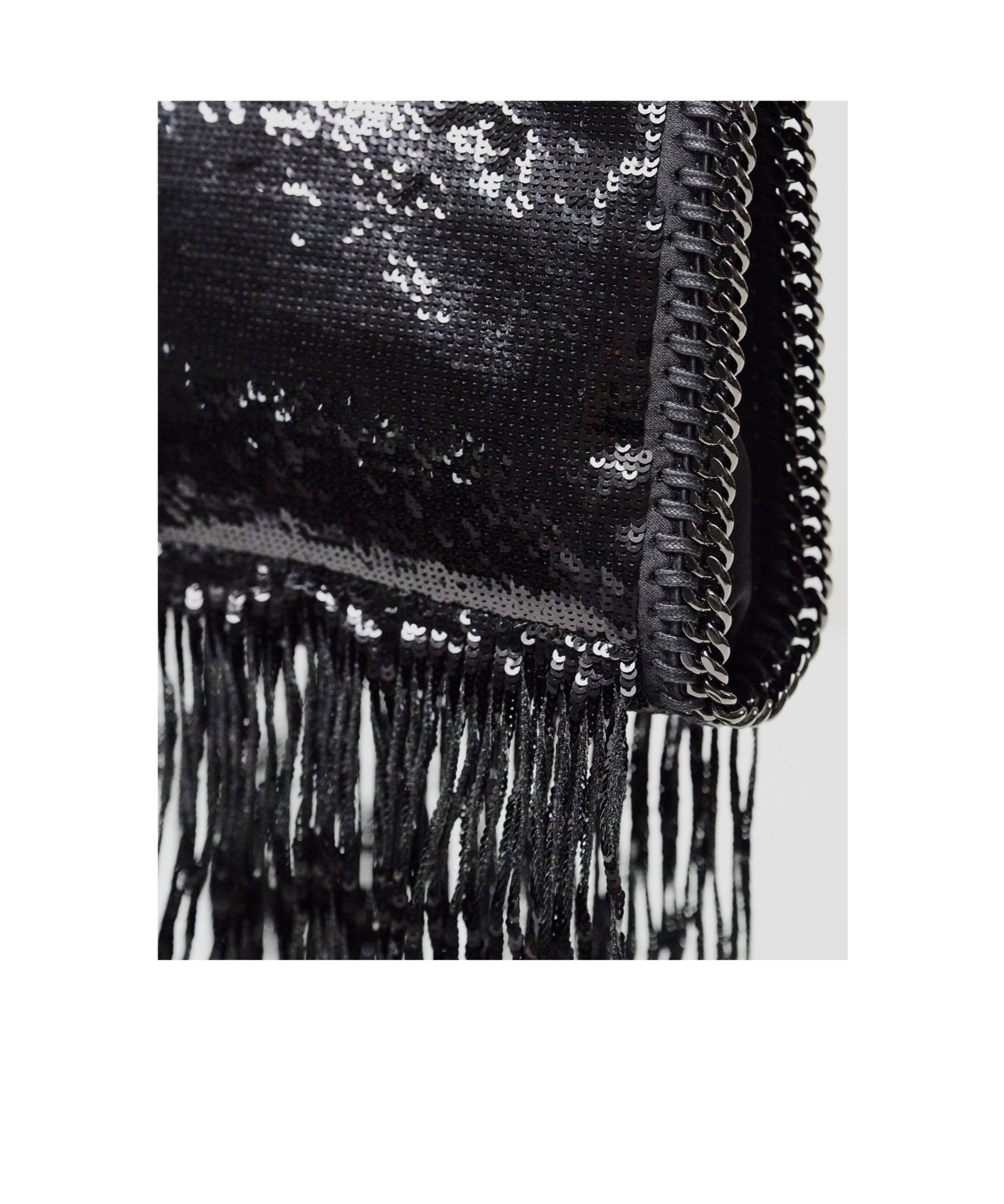 Stella Mccartney Limited-edition Falabella Sequin Fringe Tiny Tote Bag