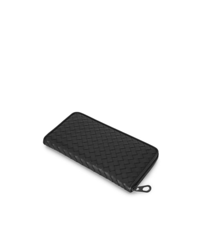 Bottega Veneta Zipper Wallet In Black