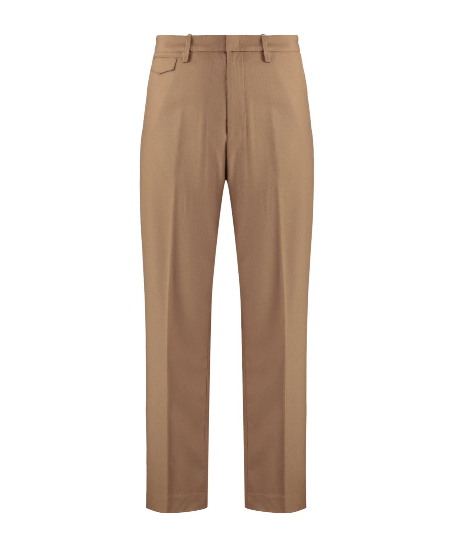 Dondup Louis Virgin Wool Trousers In Brown