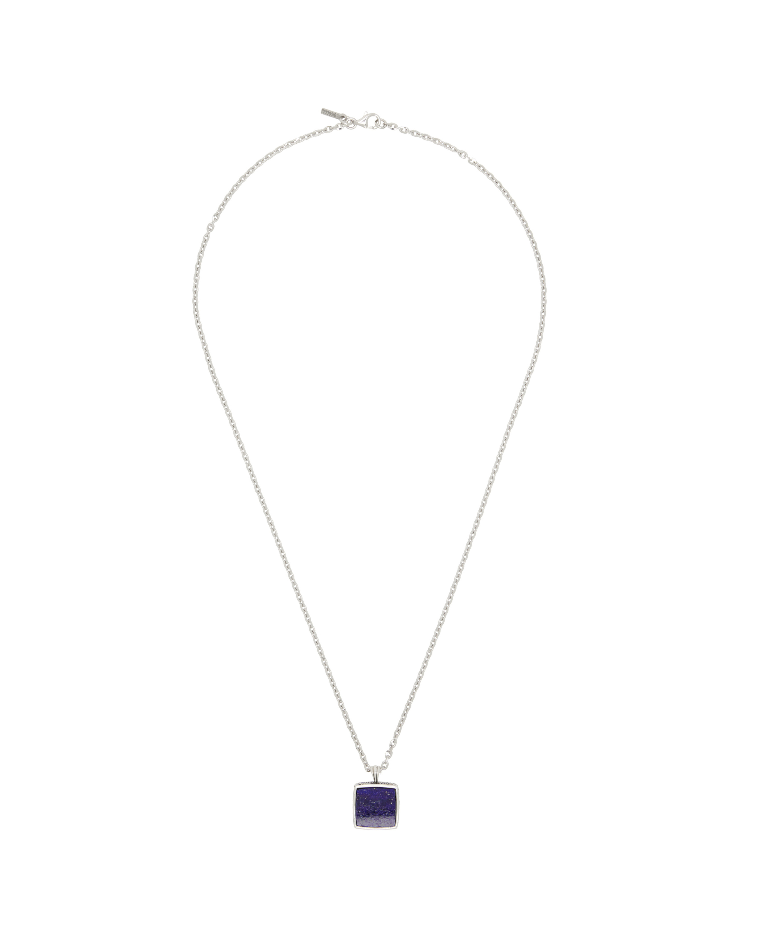 Emanuele Bicocchi Square Lapis Amulet Necklace In White