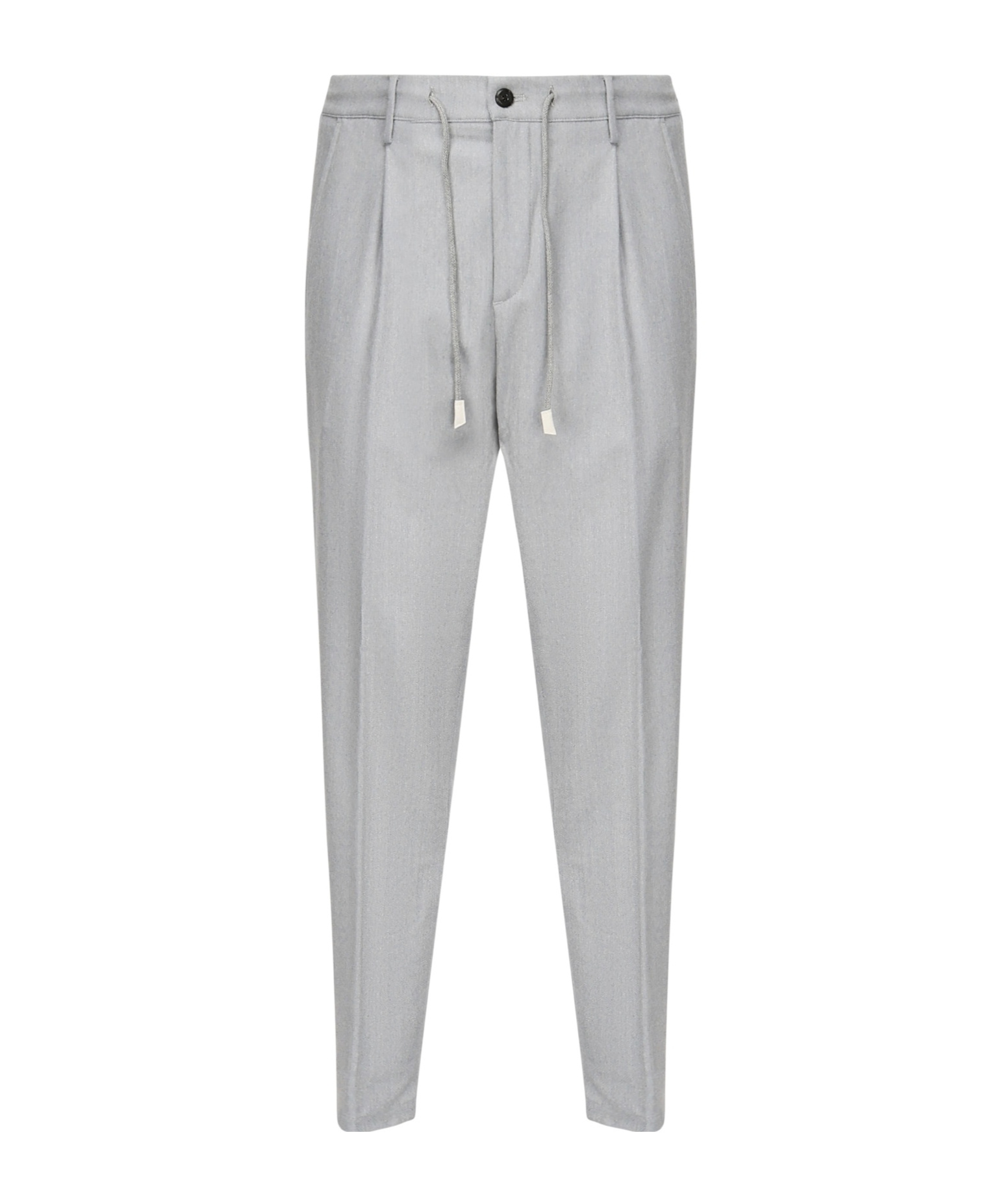 Eleventy Drawstring Waist Casual Pants In Gray