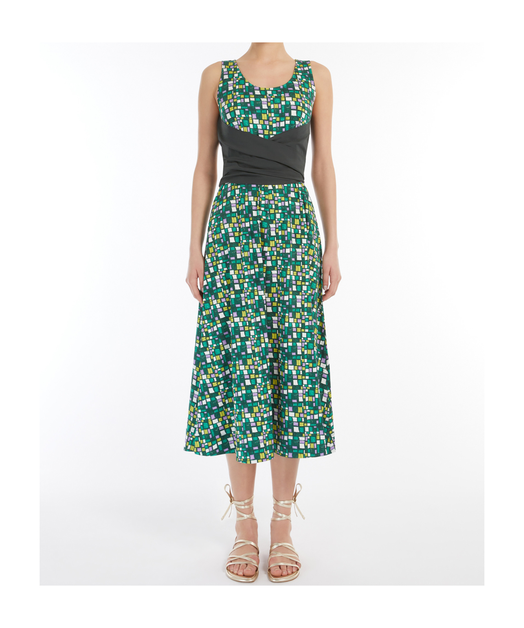 Weekend Max Mara Sleeveless Dress In Green