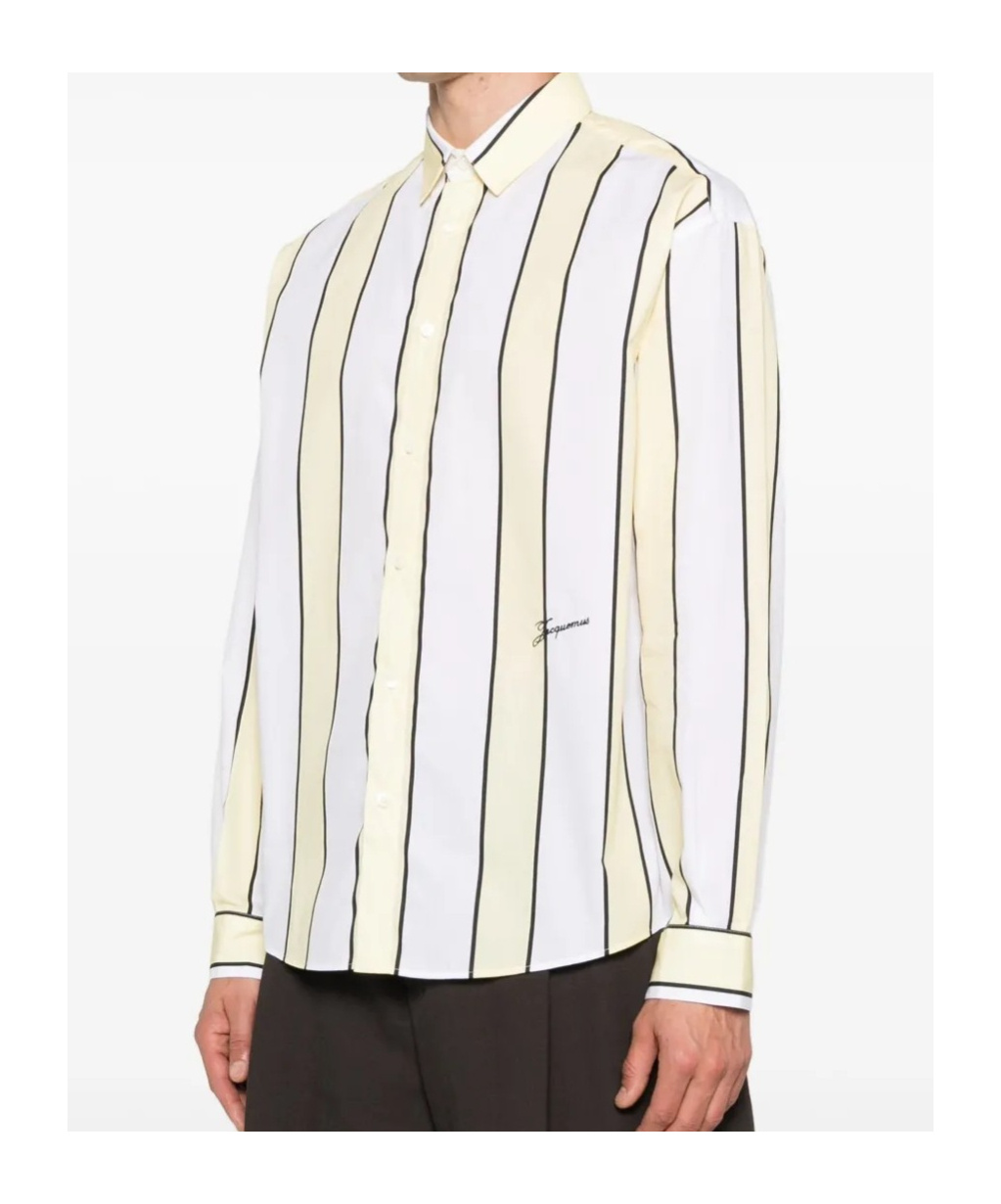 Jacquemus Simon Shirt Buttoned Cuffs Striped Pattern In Multi