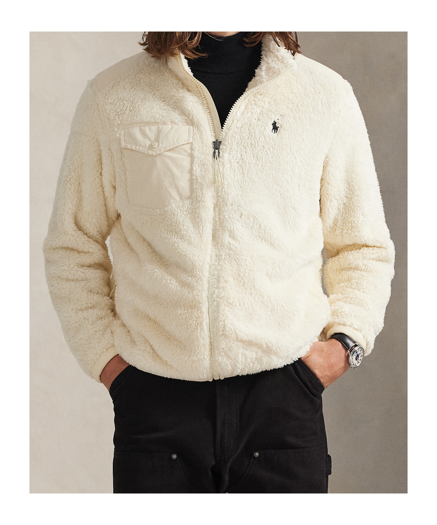 Polo Ralph Lauren Full Zip Jacket In Blue